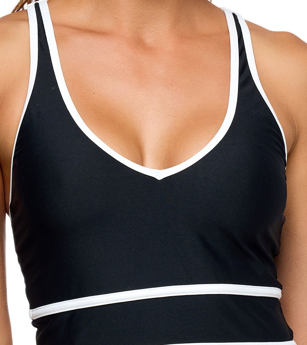 Next by Athena Women's Kinetic On The Run V-Neck Bikini Top、mySite、noshort