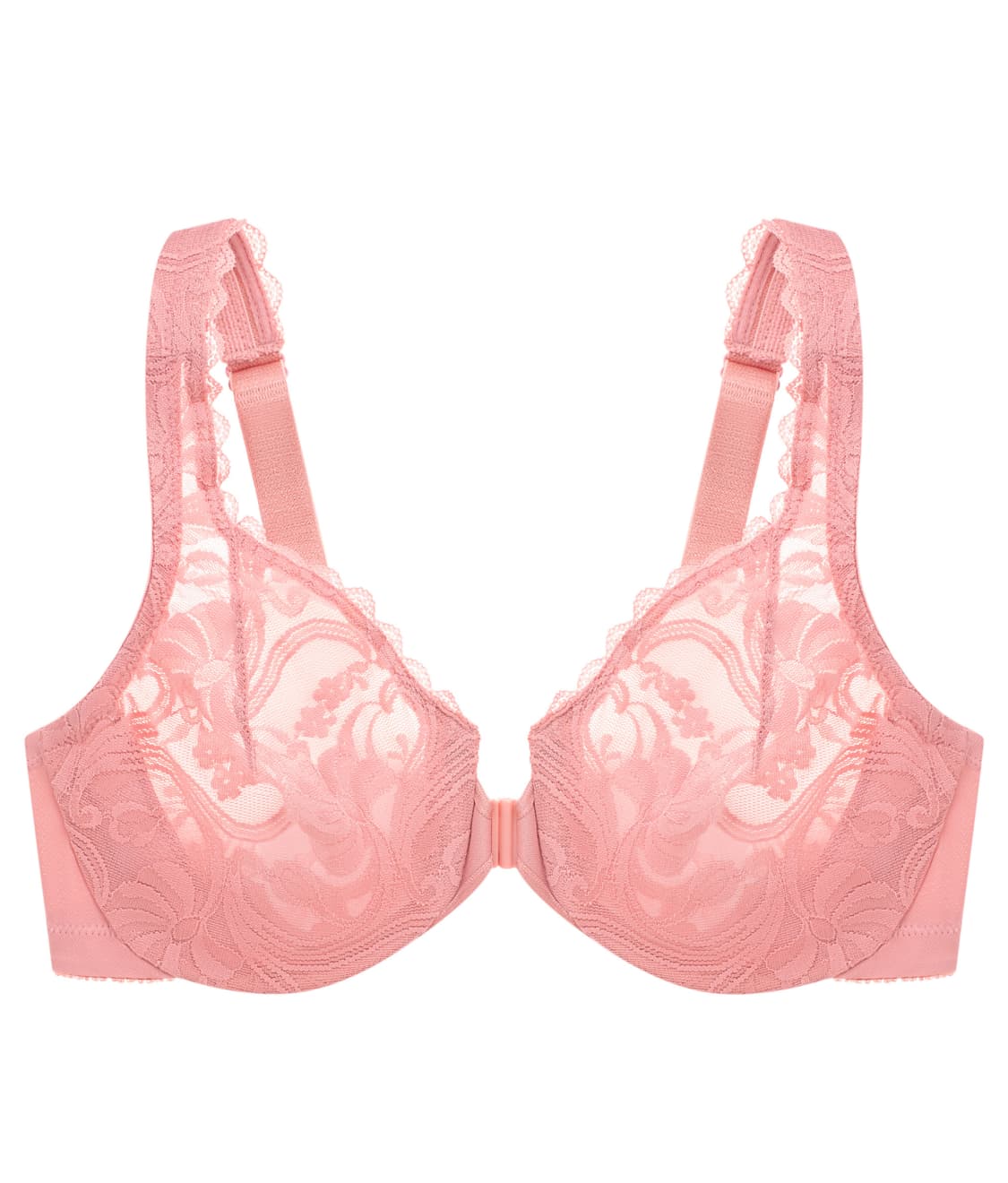 WonderWire Front-Close Stretch Lace Bra、mySite、bengalsvssteelers