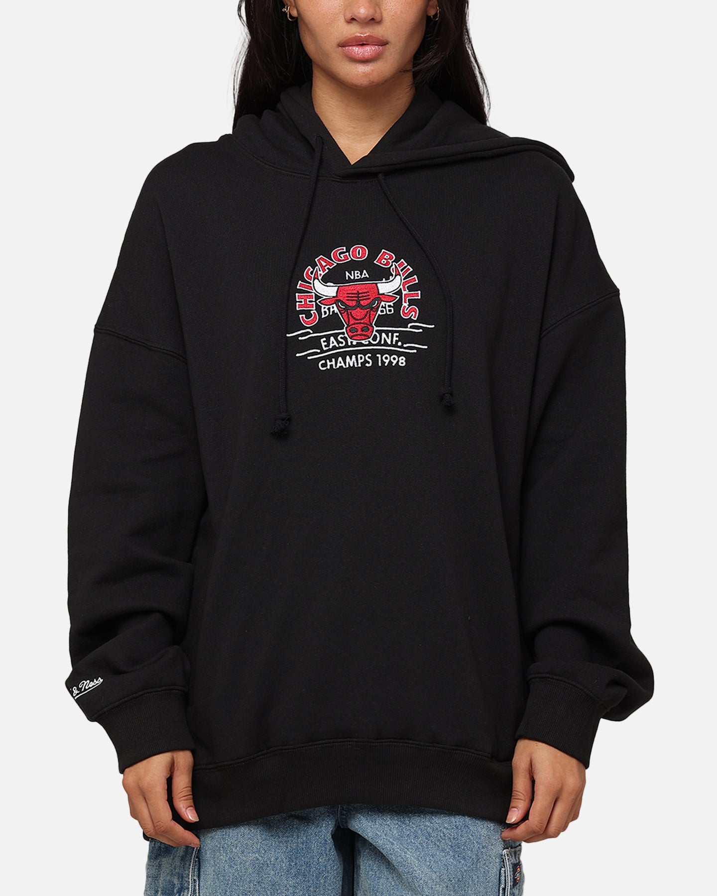 Mitchell & Ness Chicago Bulls Letterman Hoodie Black、mySite、zt4zffjzw