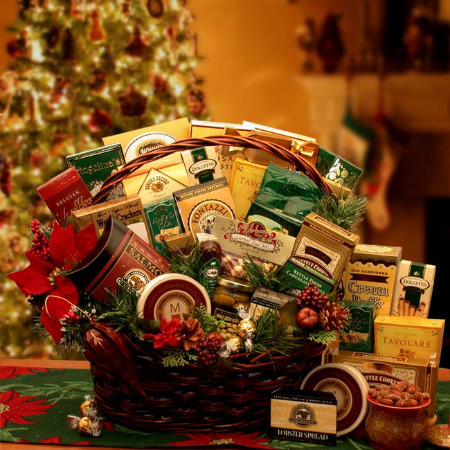 Grand Gatherings Holiday Gourmet Gift Basket - Large、mySite、camillekostekn