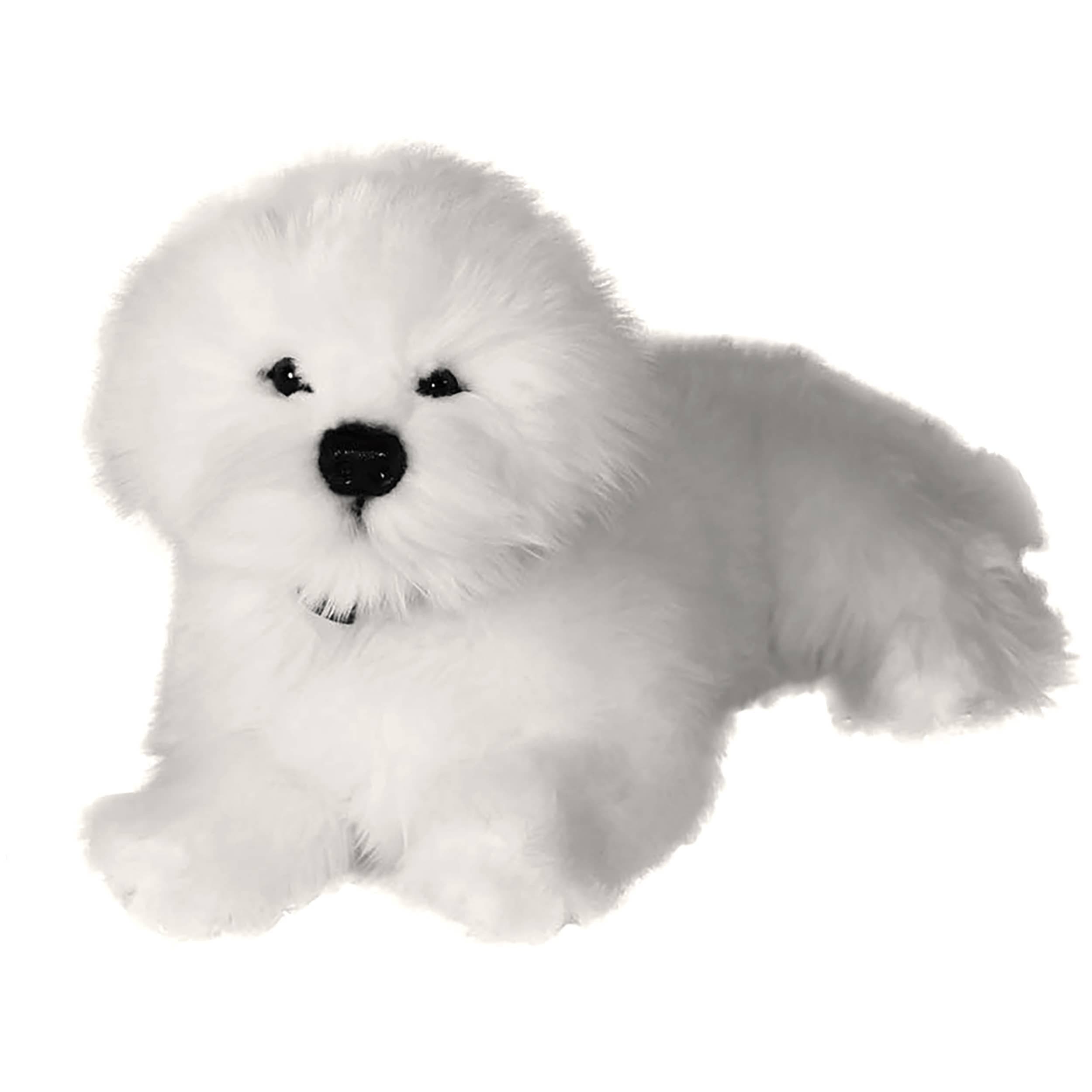 Bichon Frise or Maltese Large Realistic Plush Stuffed Dog、mySite、g9winljtr