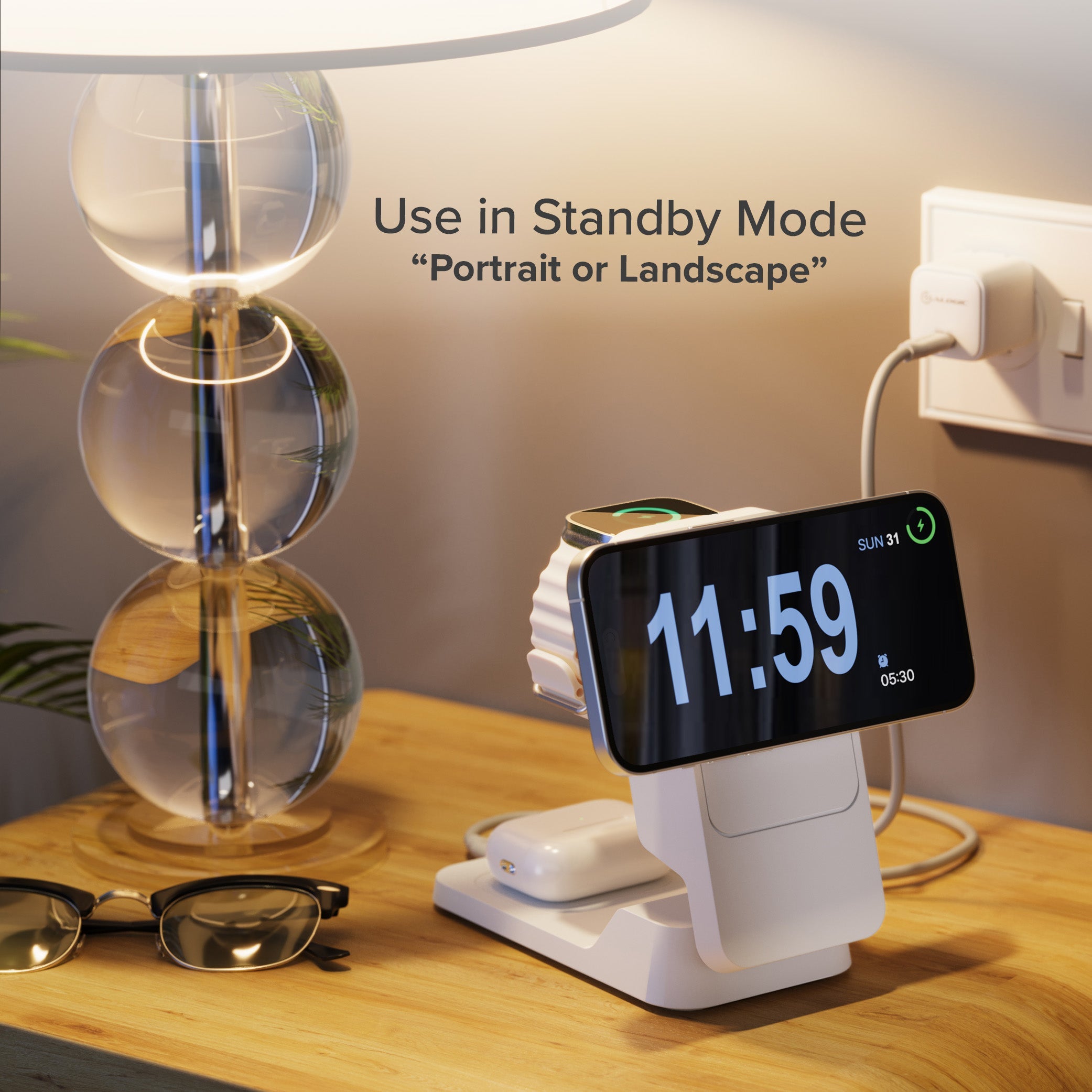 Matrix Ultimate 3-in-1 Wireless Charger with 5,000mAh MagSafe Power Bank - Global Edition、mySite、fannypackpong