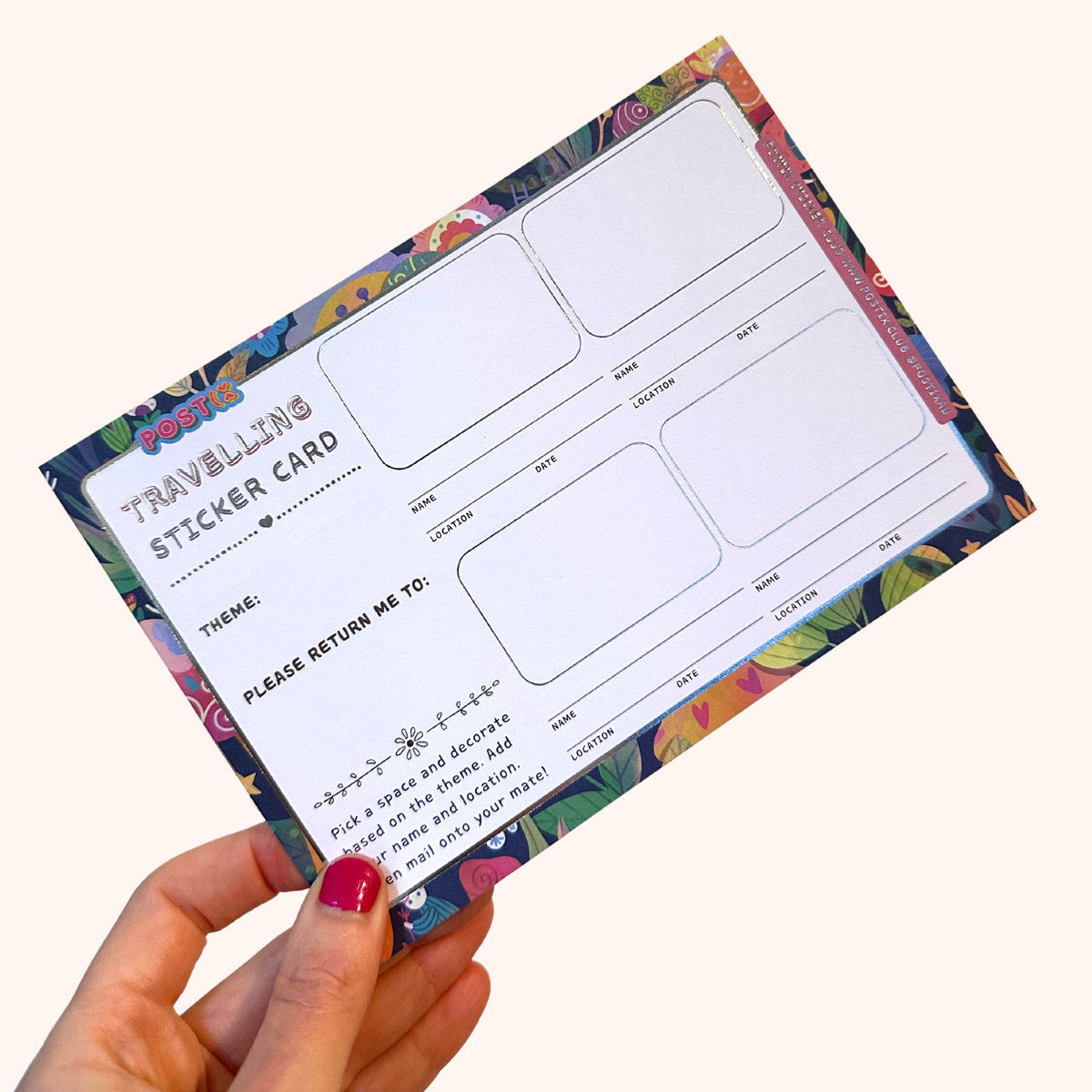  Magic Garden Traveling Sticker Card 5 Pack、mySite、ghnorth