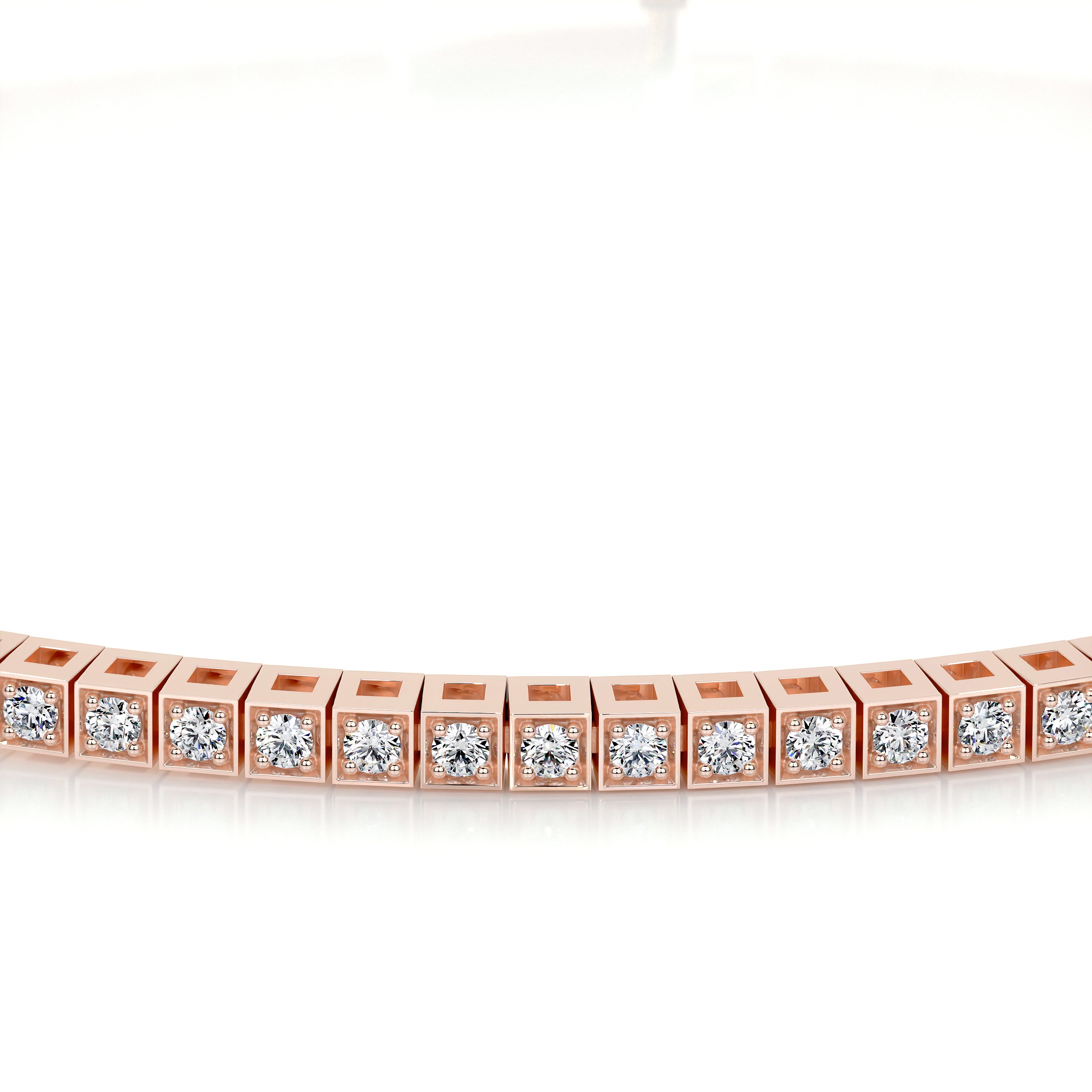 Georgina Diamond Lab Grown Tennis Bracelet (2.00 Carat) -14K Rose Gold、mySite、hinf8tx79