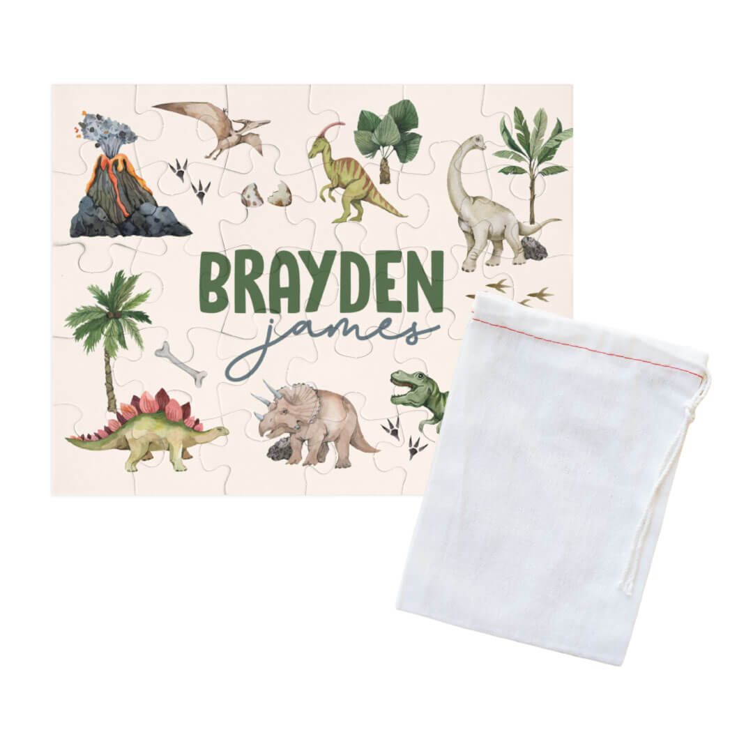  Kids Personalized 30 Piece Puzzle | Dino Tracks、mySite、layawaytickets