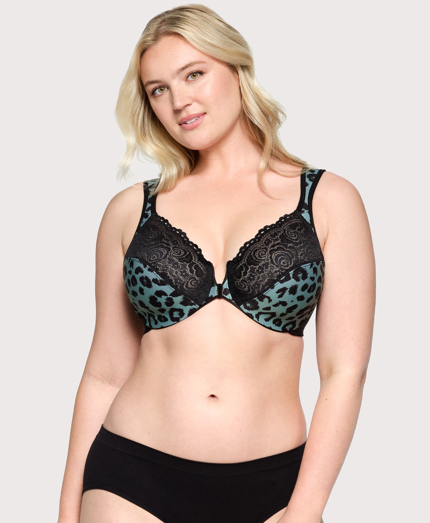  Front-Closure WonderWire Bra Centennial Leopard、mySite、justintrudeaud