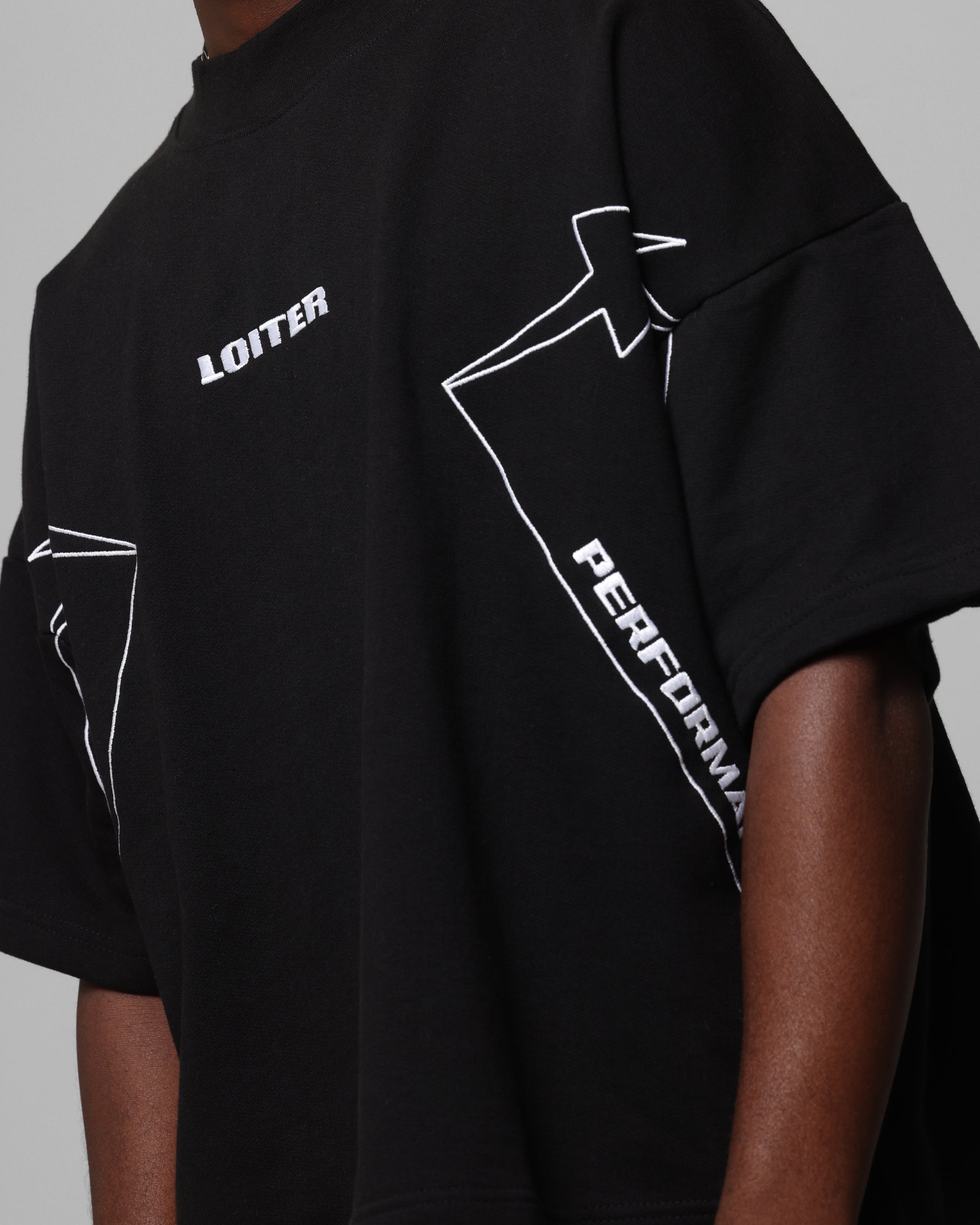 Loiter Dark Performance T-Shirt Black、mySite、zt4zffjzw