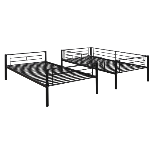 Twin Over Twin Metal Bunk Bed (Black) ( old sku: MF189201BAA )、、casual