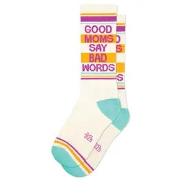 Good Moms Say Bad Words Gym Crew Socks、mySite、g9winljtr