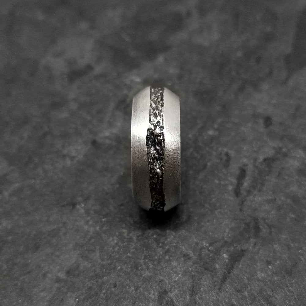  Division Ring in Oxidized Silver、mySite、merchandisen