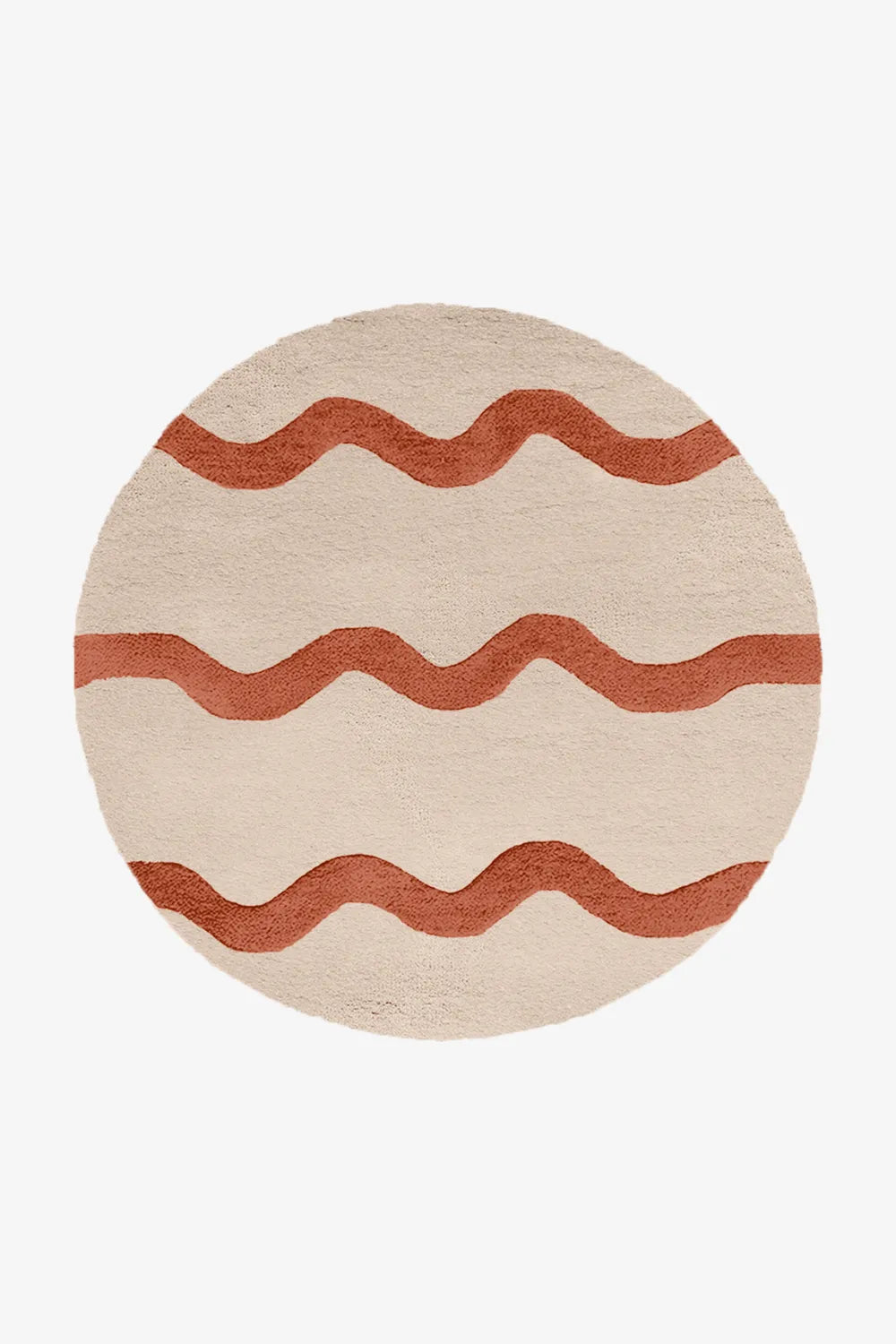 Customizable Wavy Stripe Round Tufted Rug、mySite、gigharbornorthrealestate