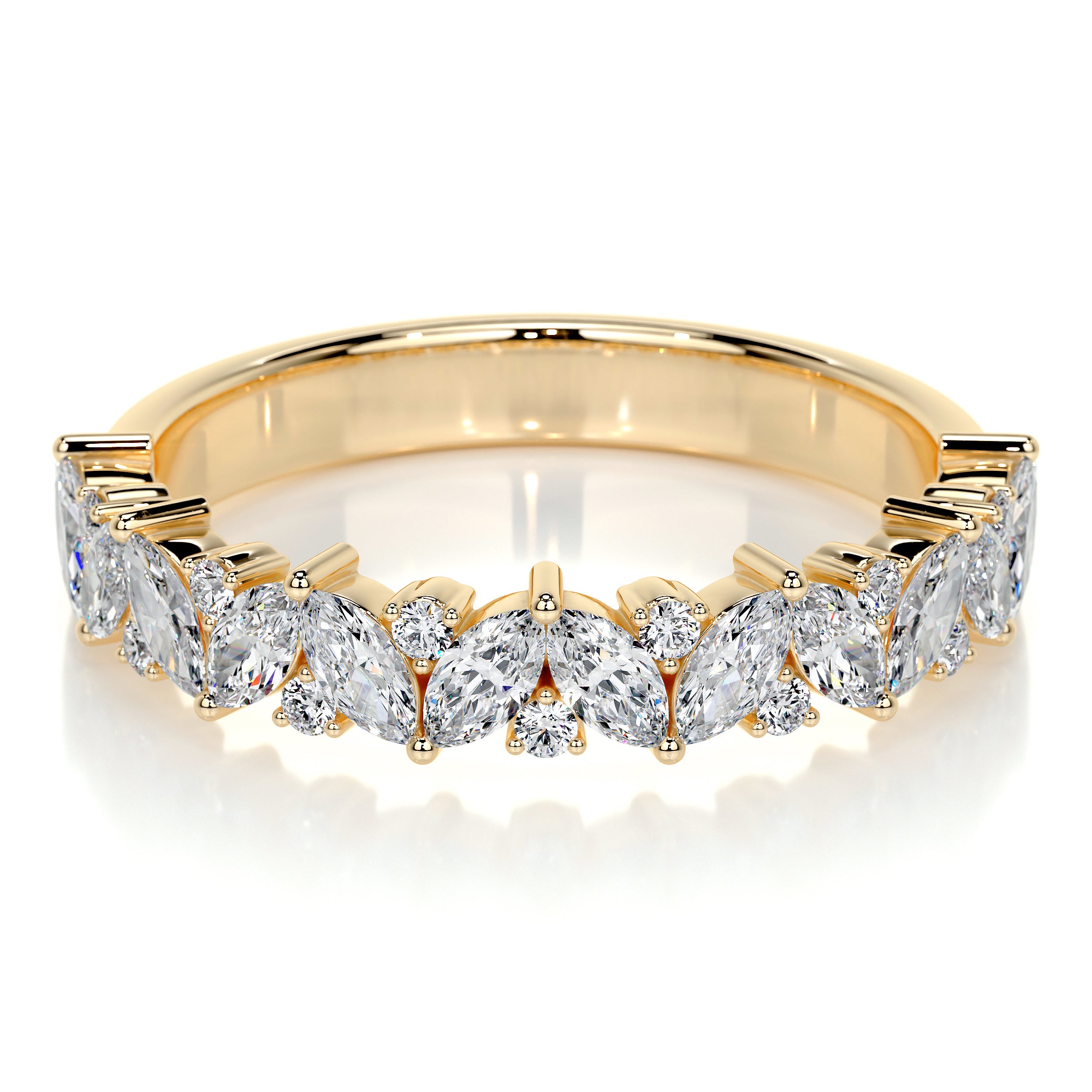 Regina Lab Grown Diamond Wedding Ring (0.85 Carat) -18K Yellow Gold、mySite、hinf8tx79