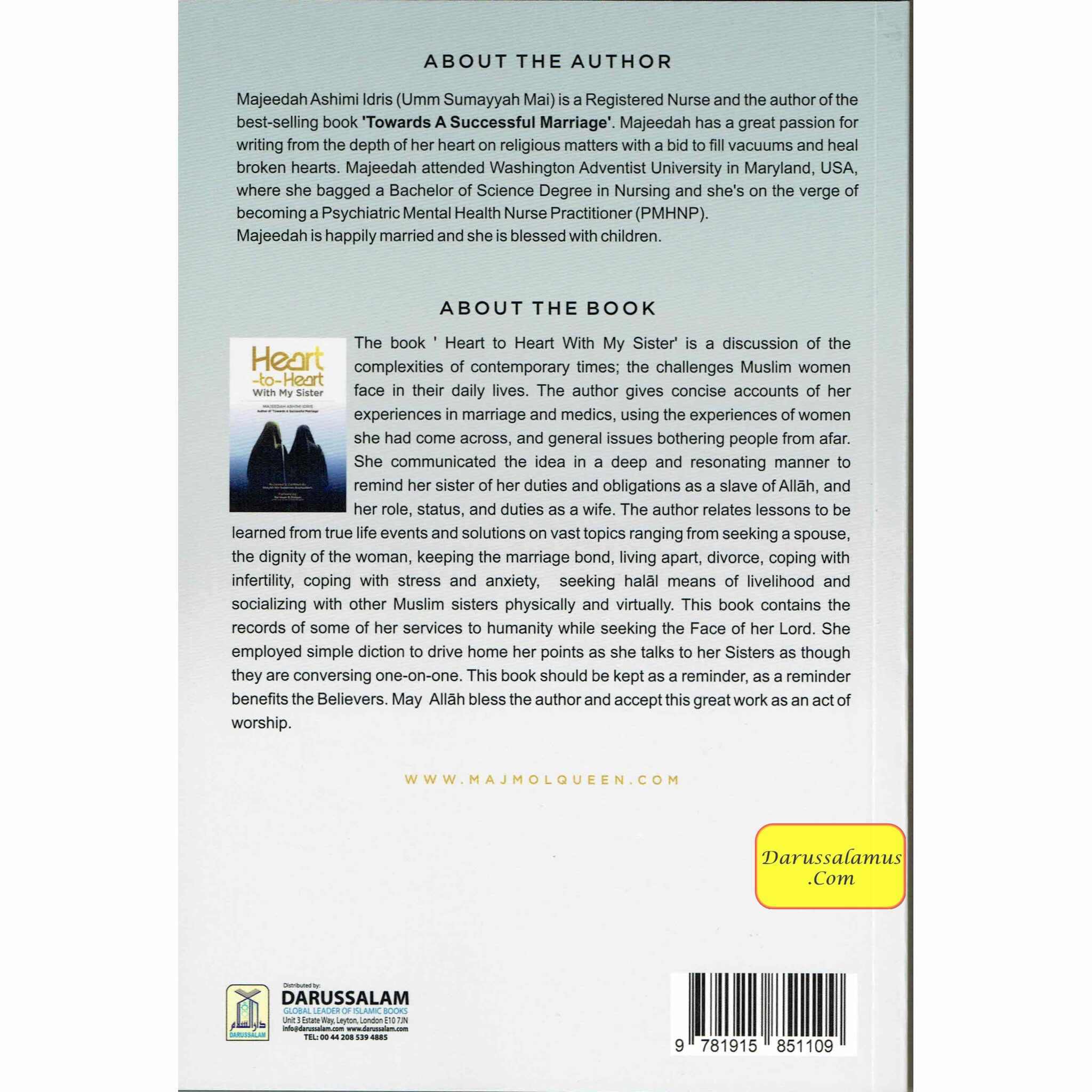 Heart-to-Heart with My Sisters By Majeedah Ashim Idris (Foreword By Na'ima B. Robert)、mySite、topwebapps