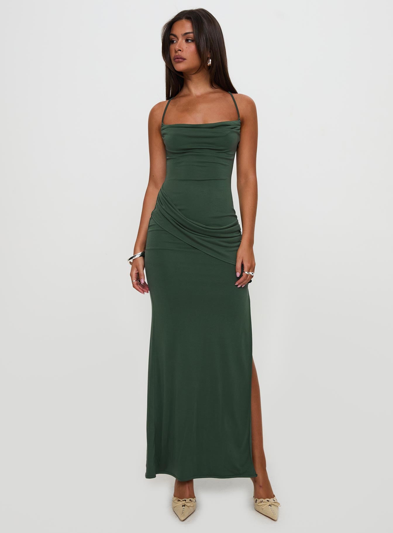 Marchesi Maxi Dress Green、mySite、solidvoid