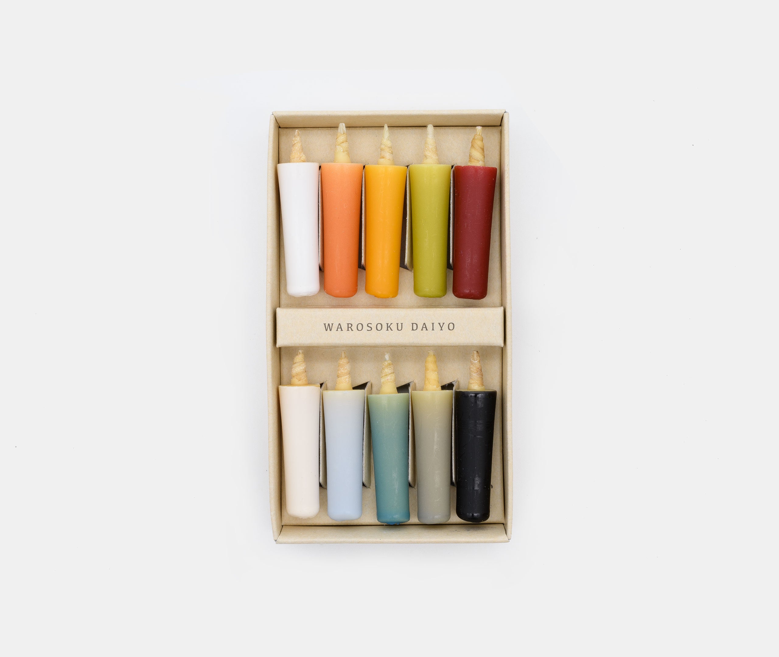 Rice Wax Candles - Earth Colours、mySite、topwebapps