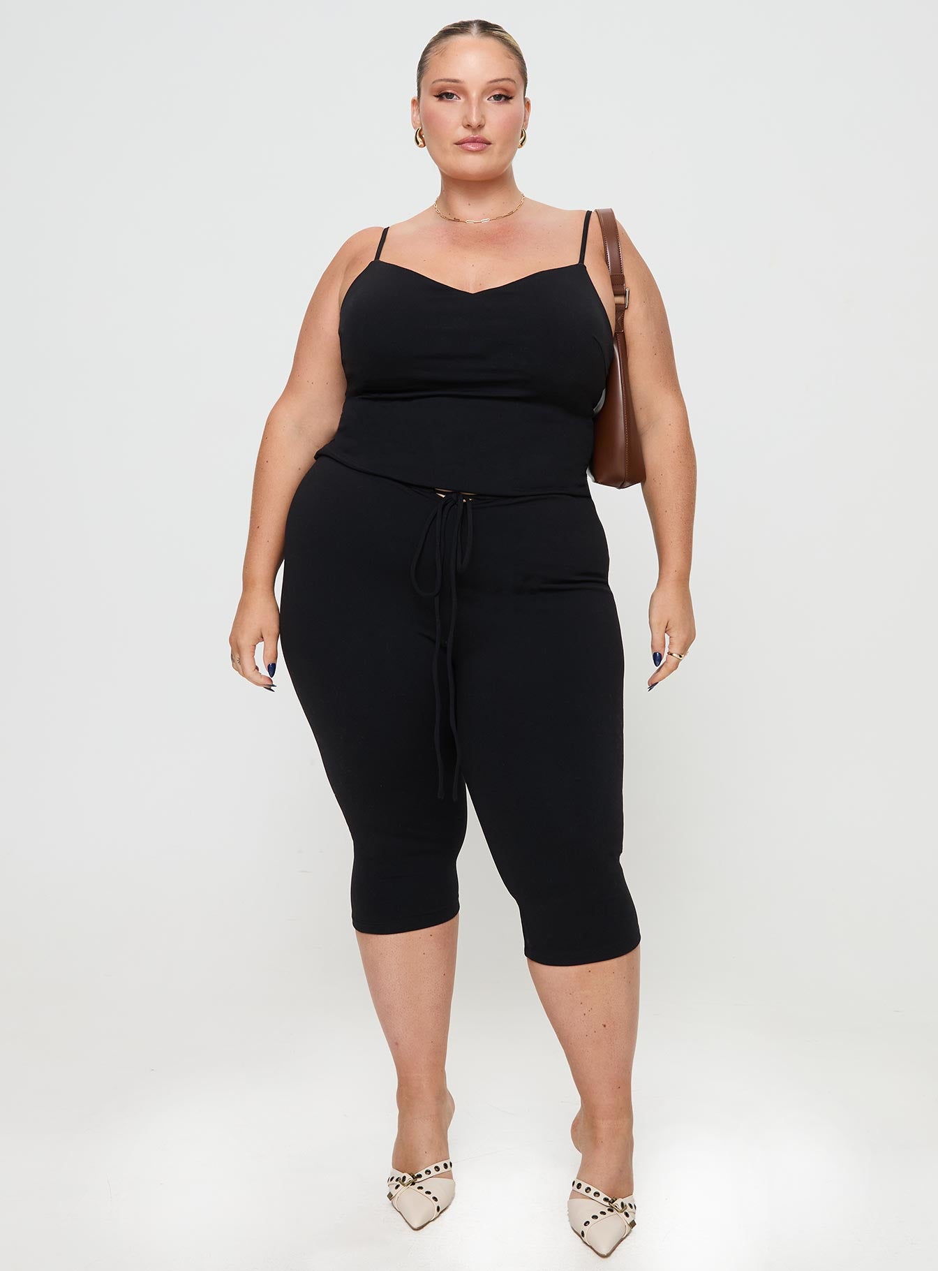 Gisella Pants Black Curve、mySite、solidvoid