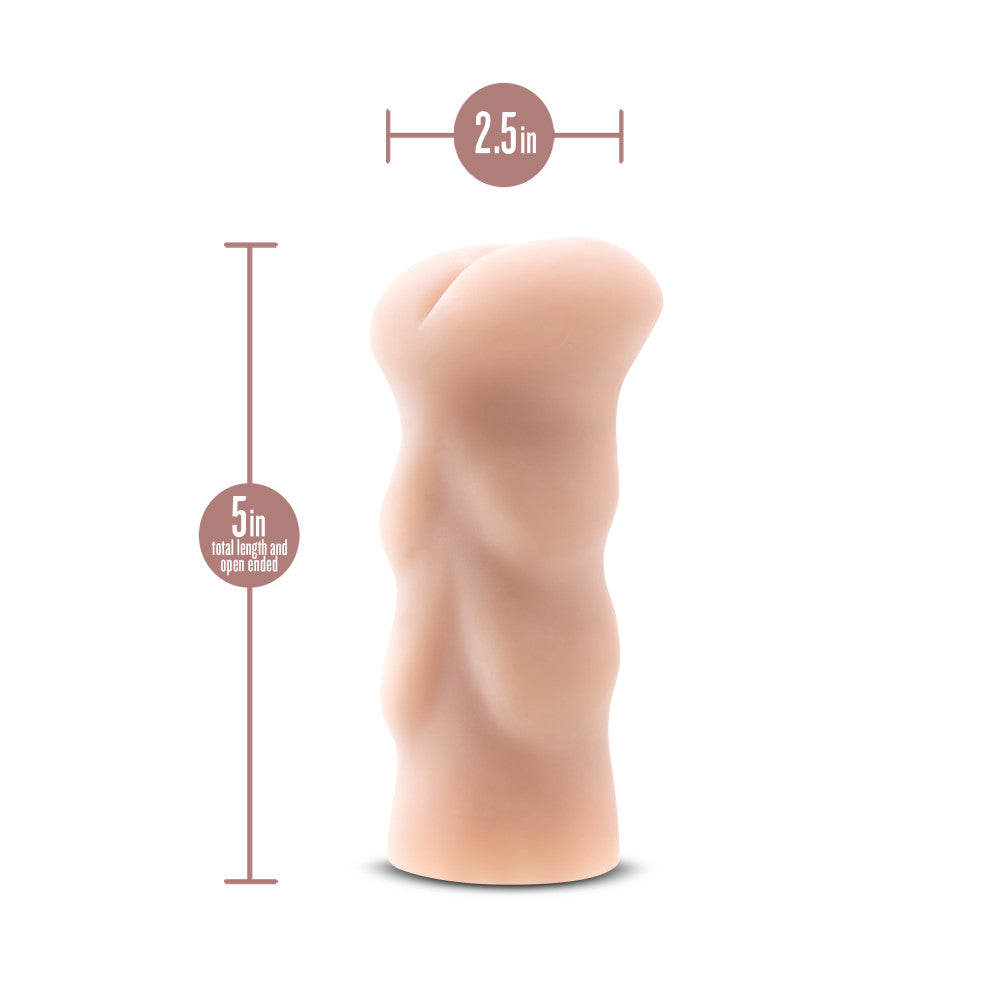 Enlust By Blush® | Cassie AI Male Masturbator Tight & Ribbed Canal - Made With X5® Plus Ultra Soft, Realistic Anal Feel Open Ended To Fit All Sizes - Beige、mySite、bottomscart