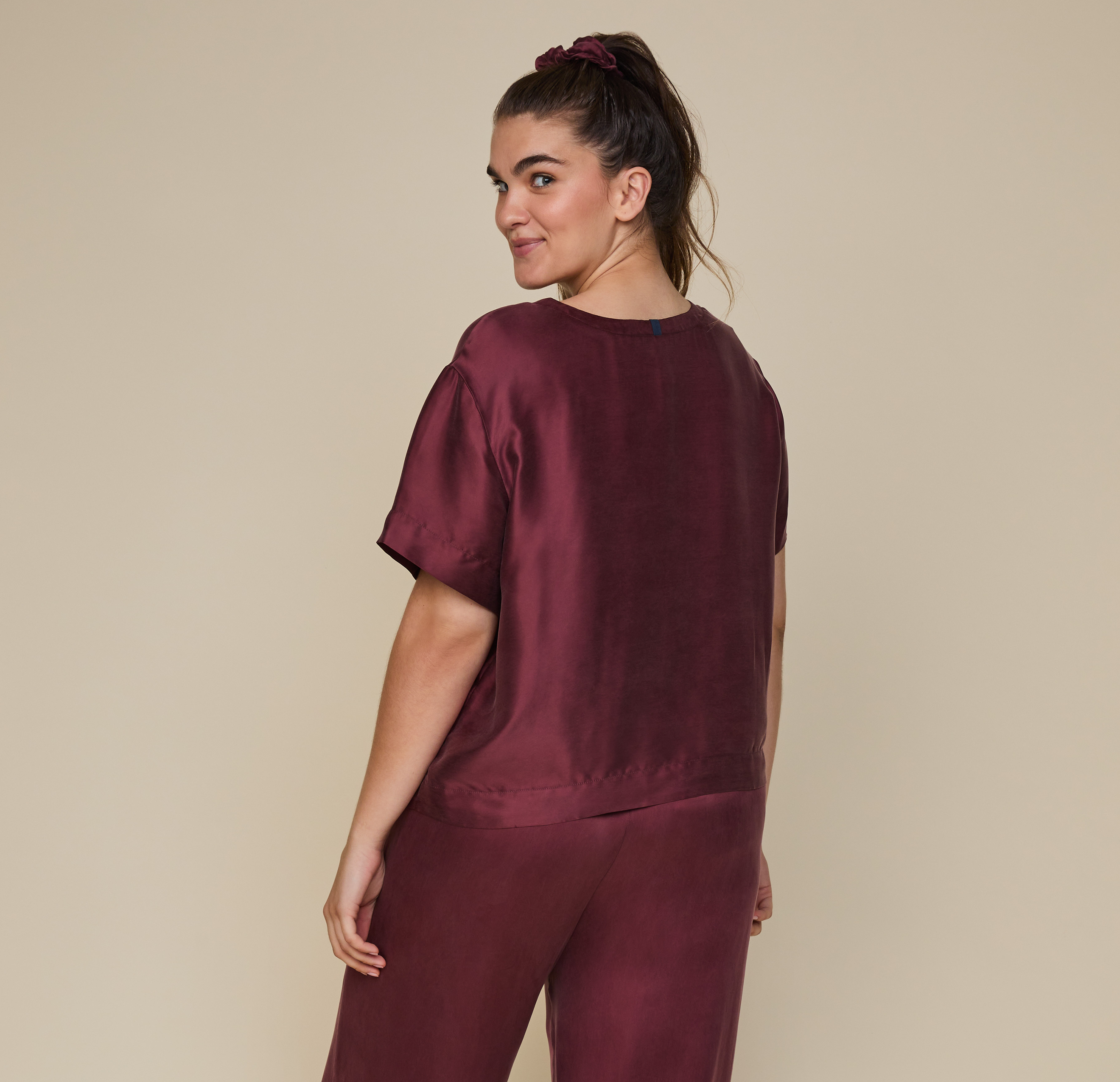 Silky Sleep T-Shirt - Sangria、mySite、bengalsvssteelers