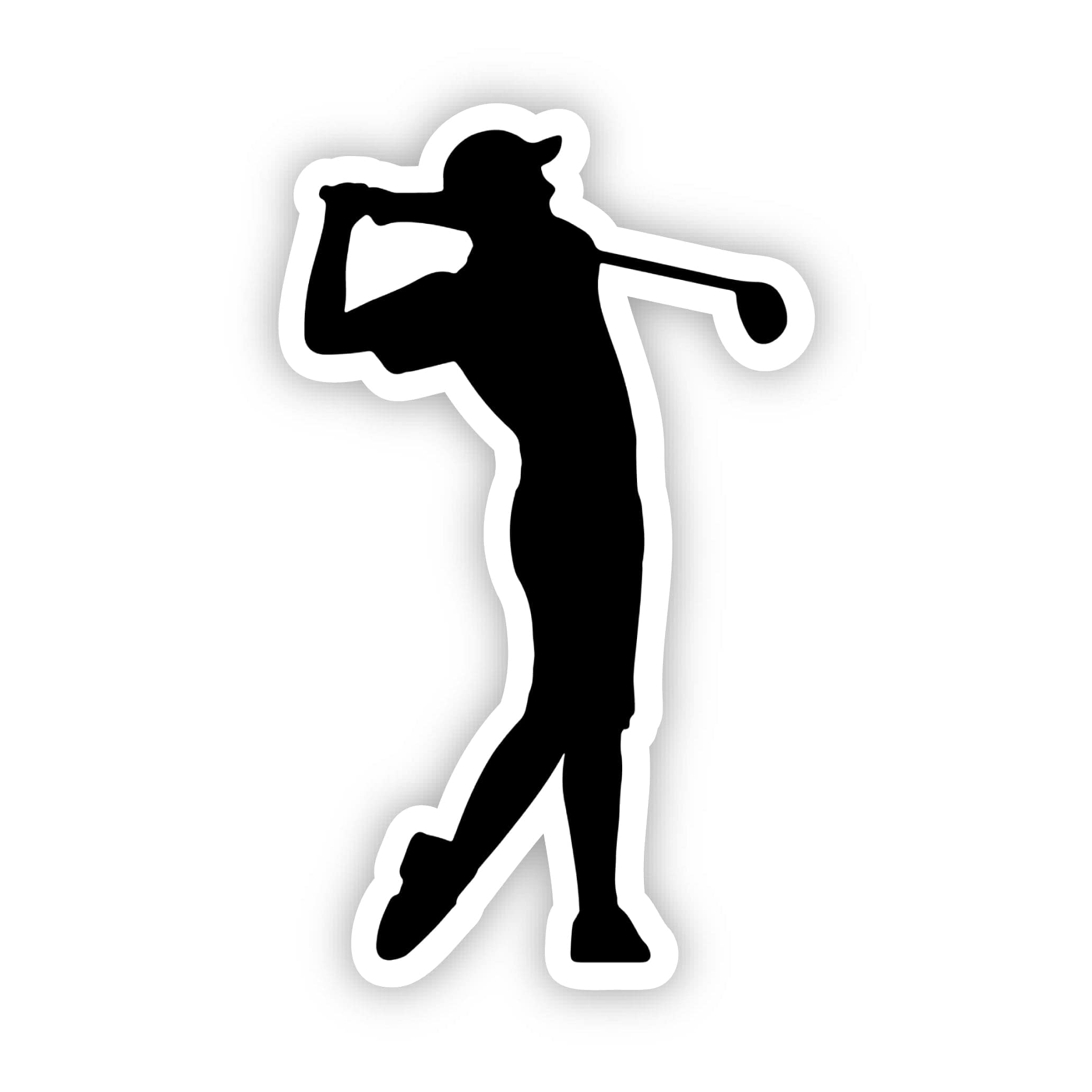  Golf Swing Black Sticker、mySite、ghnorth