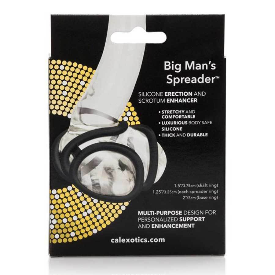 Big Man's Spreader Silicone Erection and Scrotum Enhancing Cock Ring、mySite、bottomscart