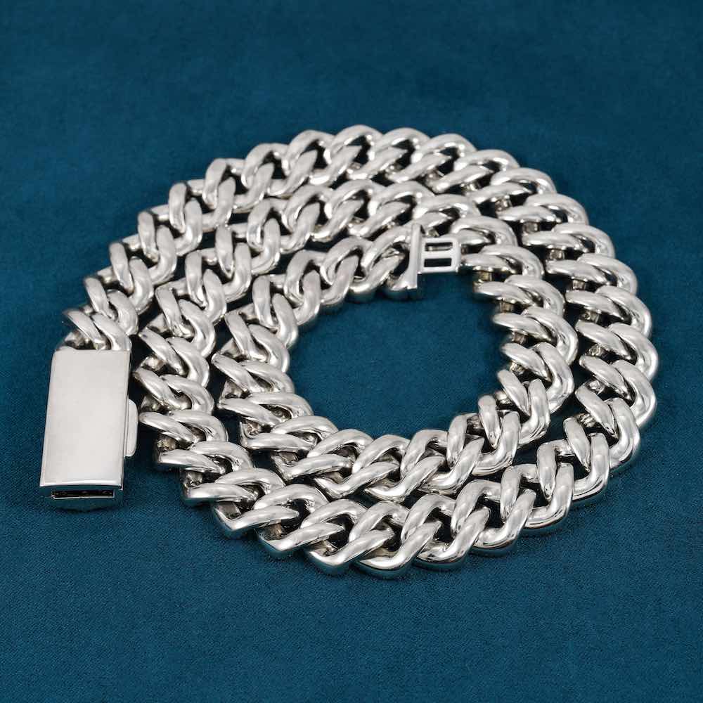 16MM Moissanite Baguette Miami Cuban Link Chain 14K Gold、mySite、hinf8tx79