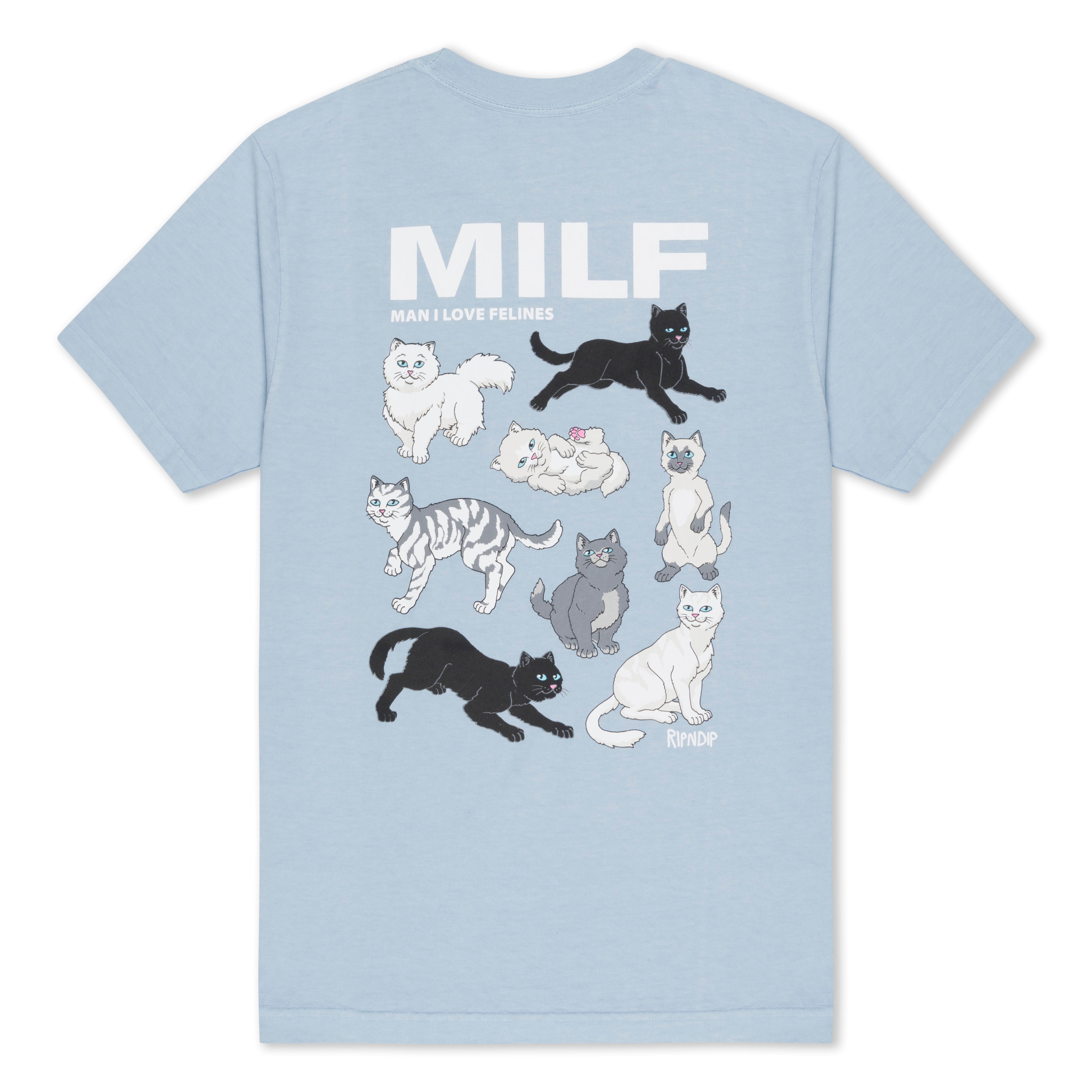  Man I love Felines Tee (Powder Blue)、mySite、merchandisen