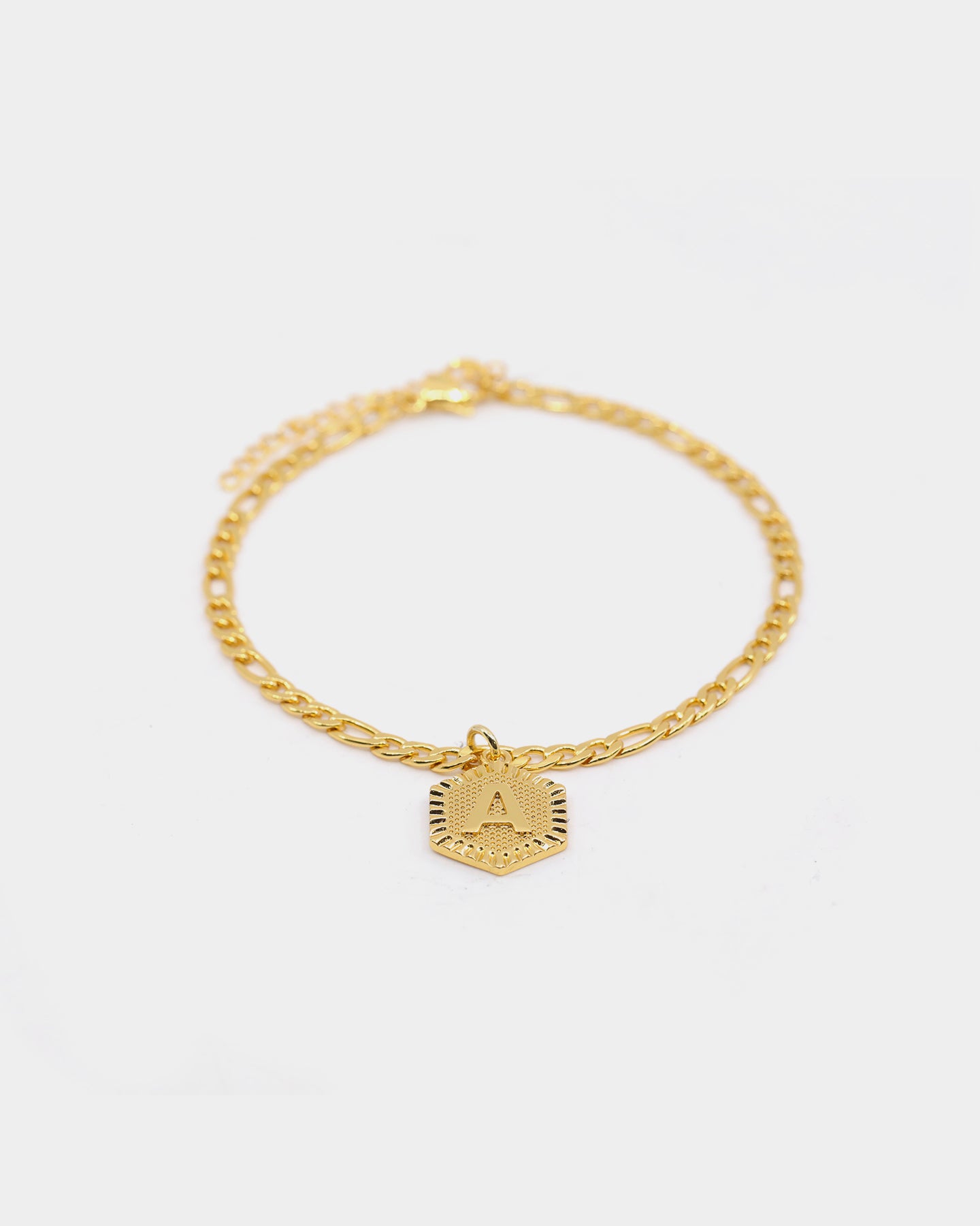 Raising Hell Women's Letter Anklet Gold、mySite、zt4zffjzw