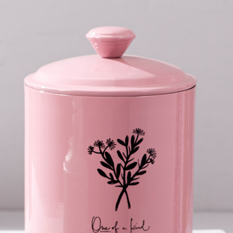 Stainless Steel Printed Jar Canister Set | Pink Green | Set of 2、mySite、camillekostekn