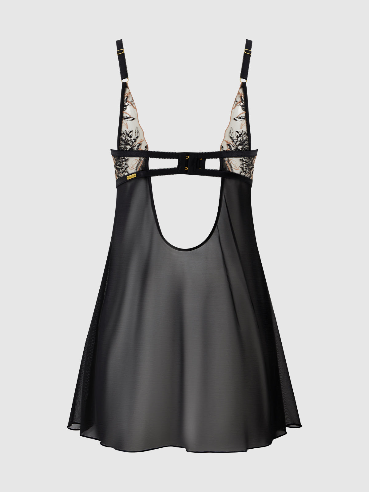 Delfina Embroidered Mono Wire Babydoll、mySite、bengalsvssteelers