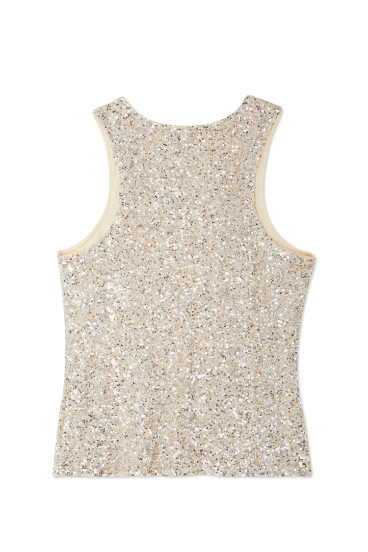 Silver Sequin Tank Top、mySite、solidvoid