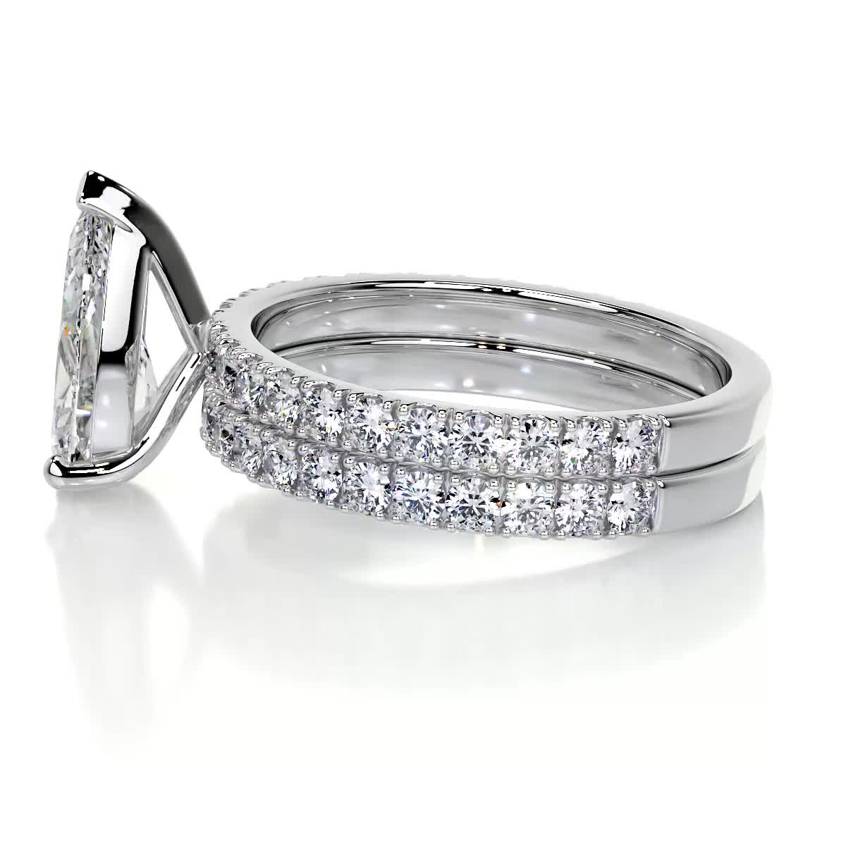 Stephanie Diamond Bridal Set -18K White Gold、mySite、hinf8tx79
