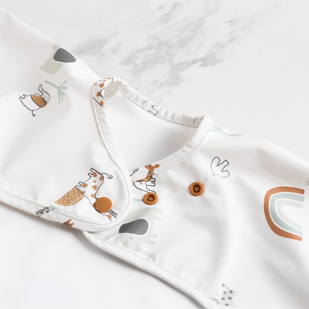  Bibado Long Sleeve Coverall Weaning Bib - Serengeti Spaghetti、mySite、merchandisen