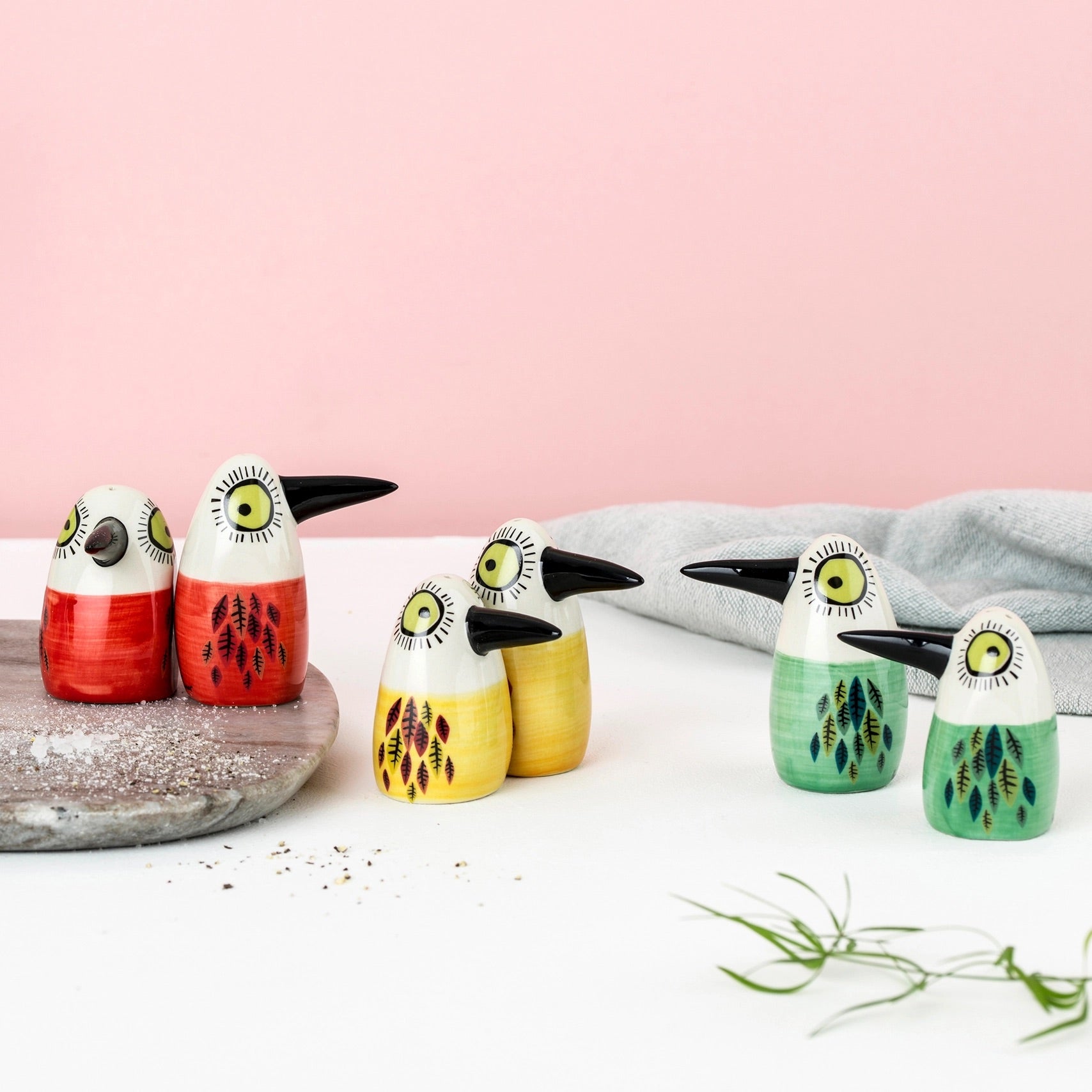 Bird Salt and Pepper Shakers Red、mySite、g9winljtr