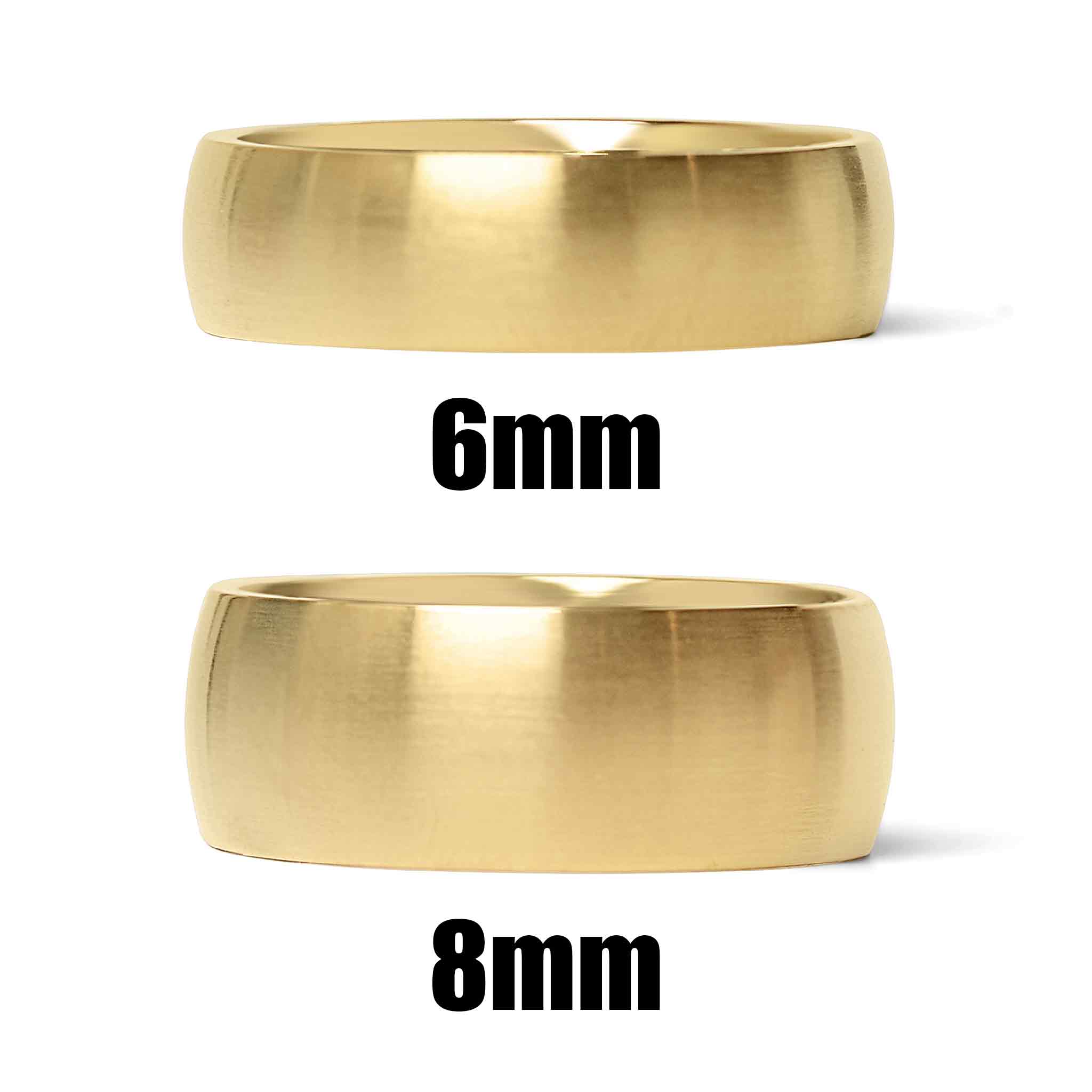 18K Gold PVD Stainless Steel Brushed Matte Blank Ring / CFR7030、mySite、dreamappss