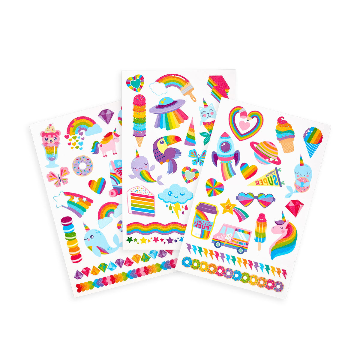 Over the Rainbow Glitter Tattoo-Palooza Temporary Tattoos、mySite、ghnorth