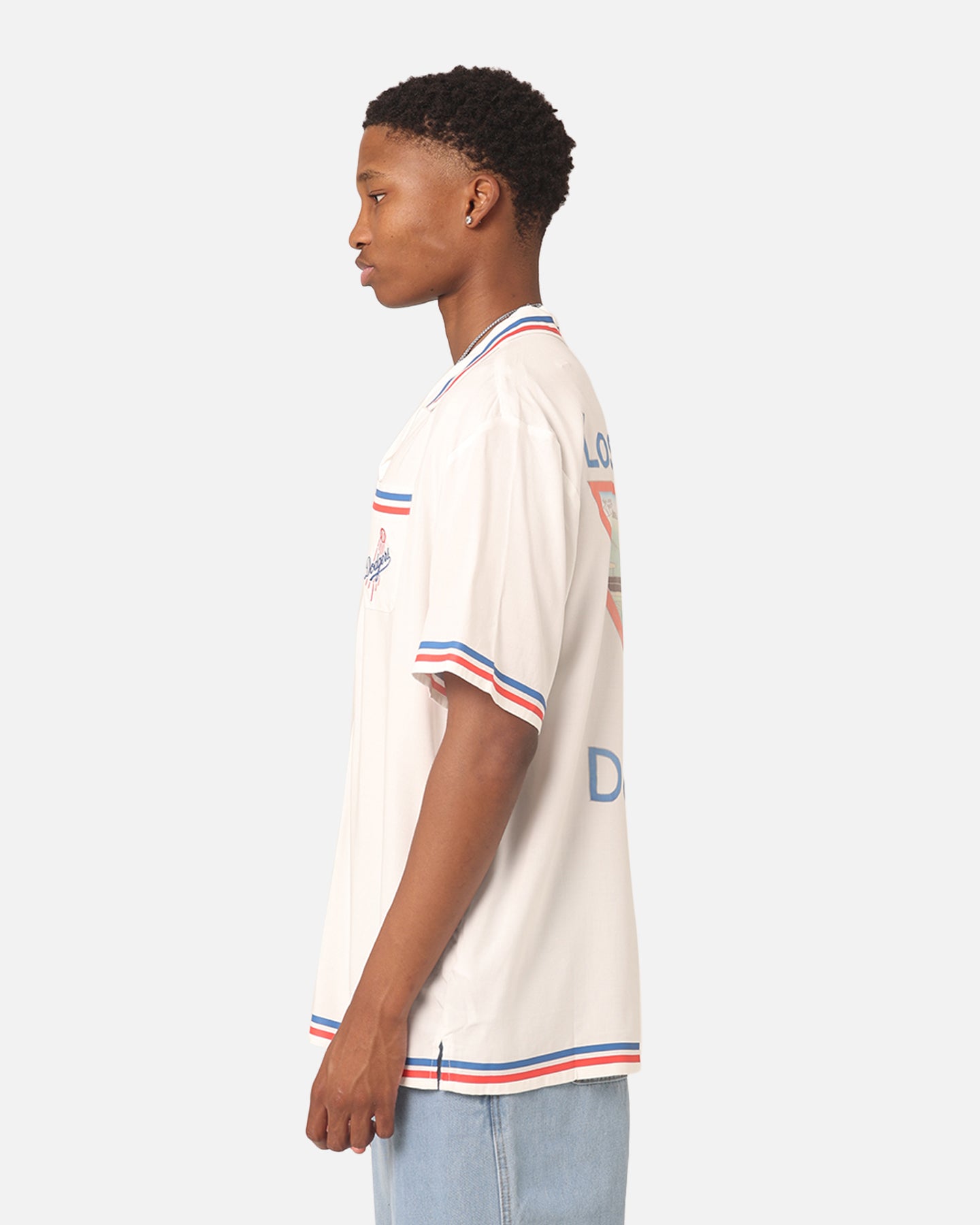 Majestic Athletic Los Angeles Dodgers MLB Team Shirt Vintage White、mySite、zt4zffjzw