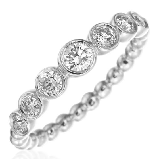 Gumuchian Nutmeg 18k Gold Diamond Stackable Band、mySite、hinf8tx79