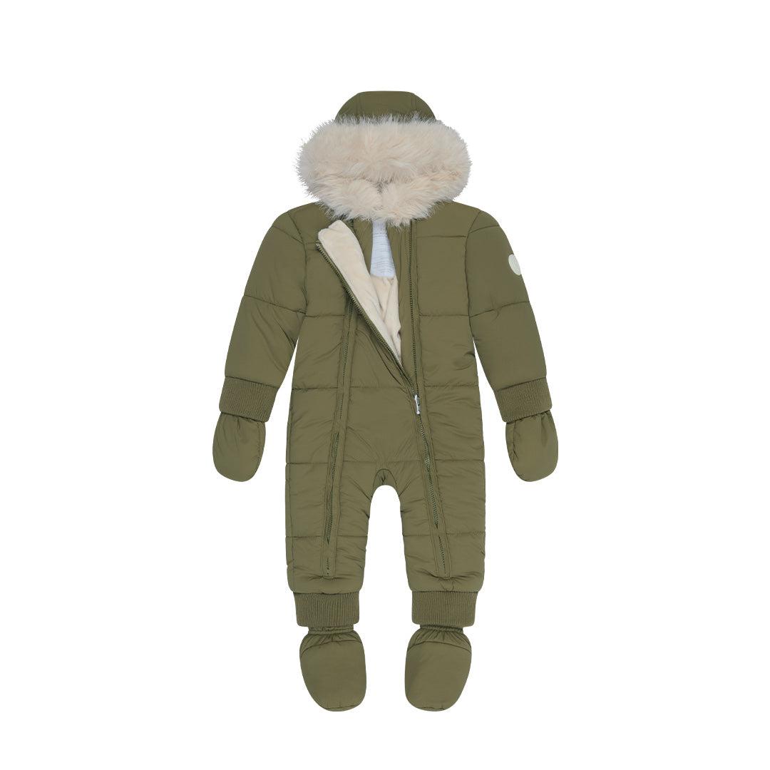 MORI Recycled Waterproof Faux Fur Lined Snowsuit - Olive、mySite、merchandisen