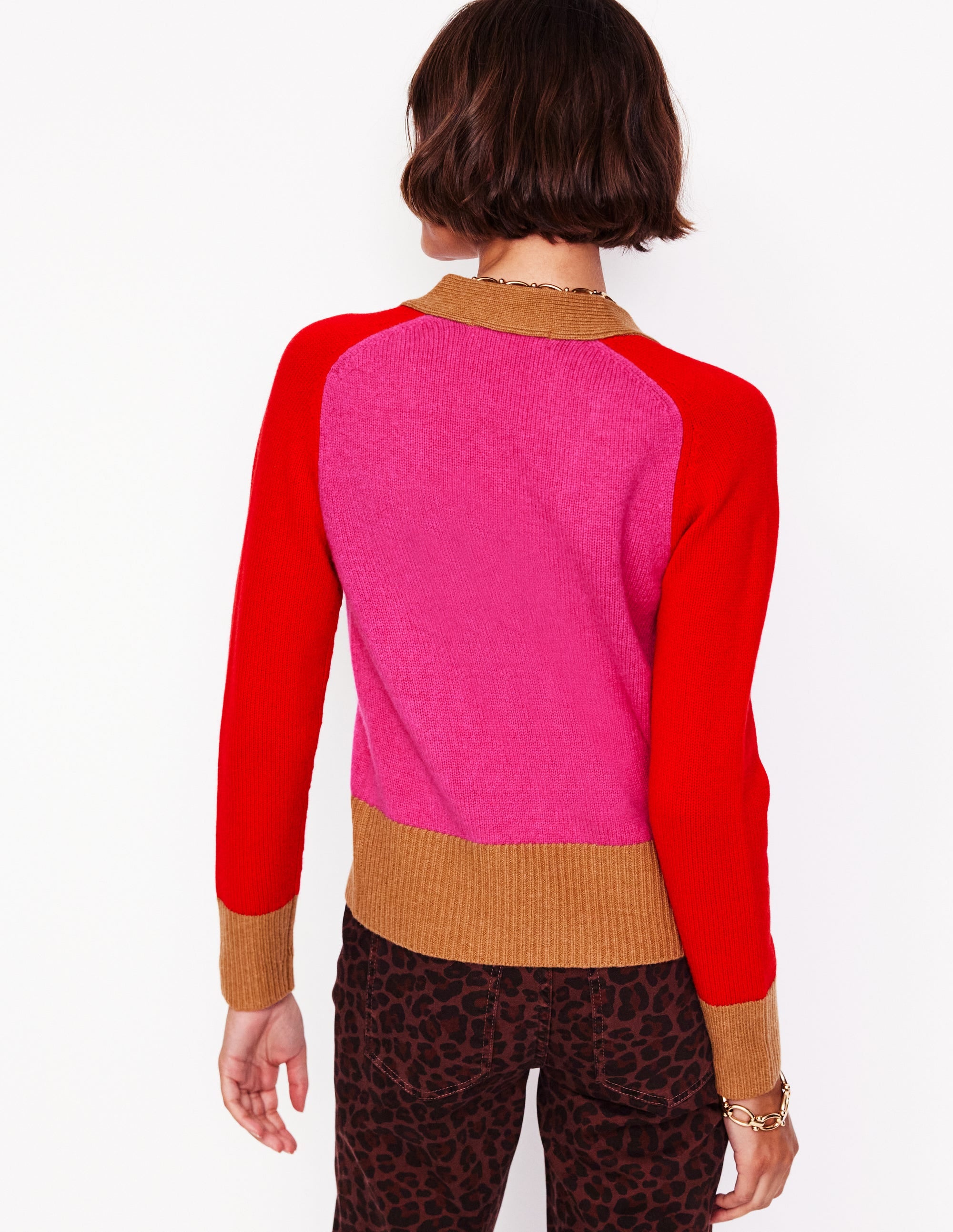 Olivia Merino Cardigan-Party Pink、mySite、ashleygrahame