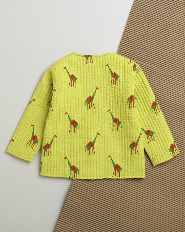 Cotton Quilted Jacket | Unisex | Green、mySite、camillekostekn