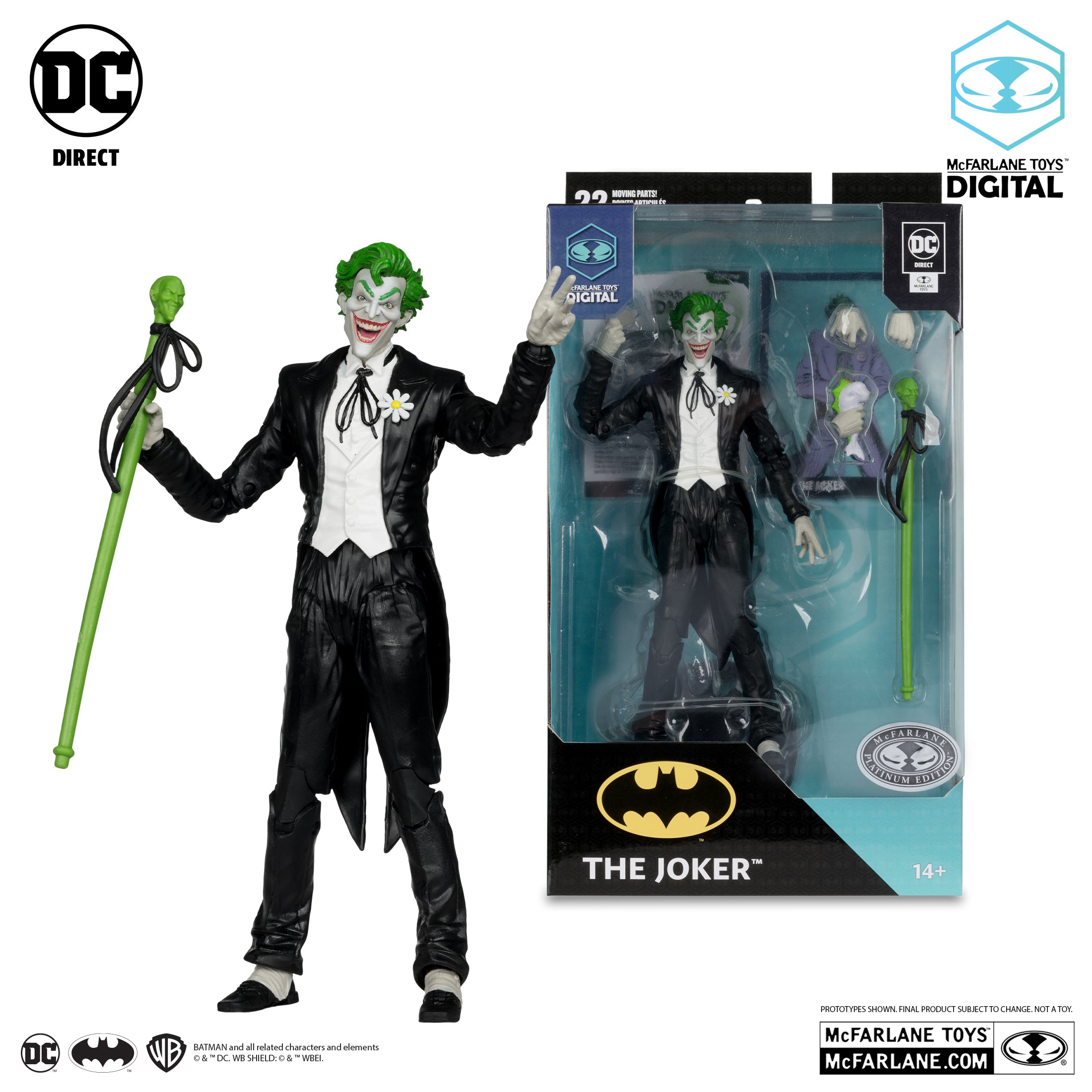 DC Direct Platinum Label The Joker (Silver Age) with McFarlane Toys Digital Collectible、mySite、hgirdovlk