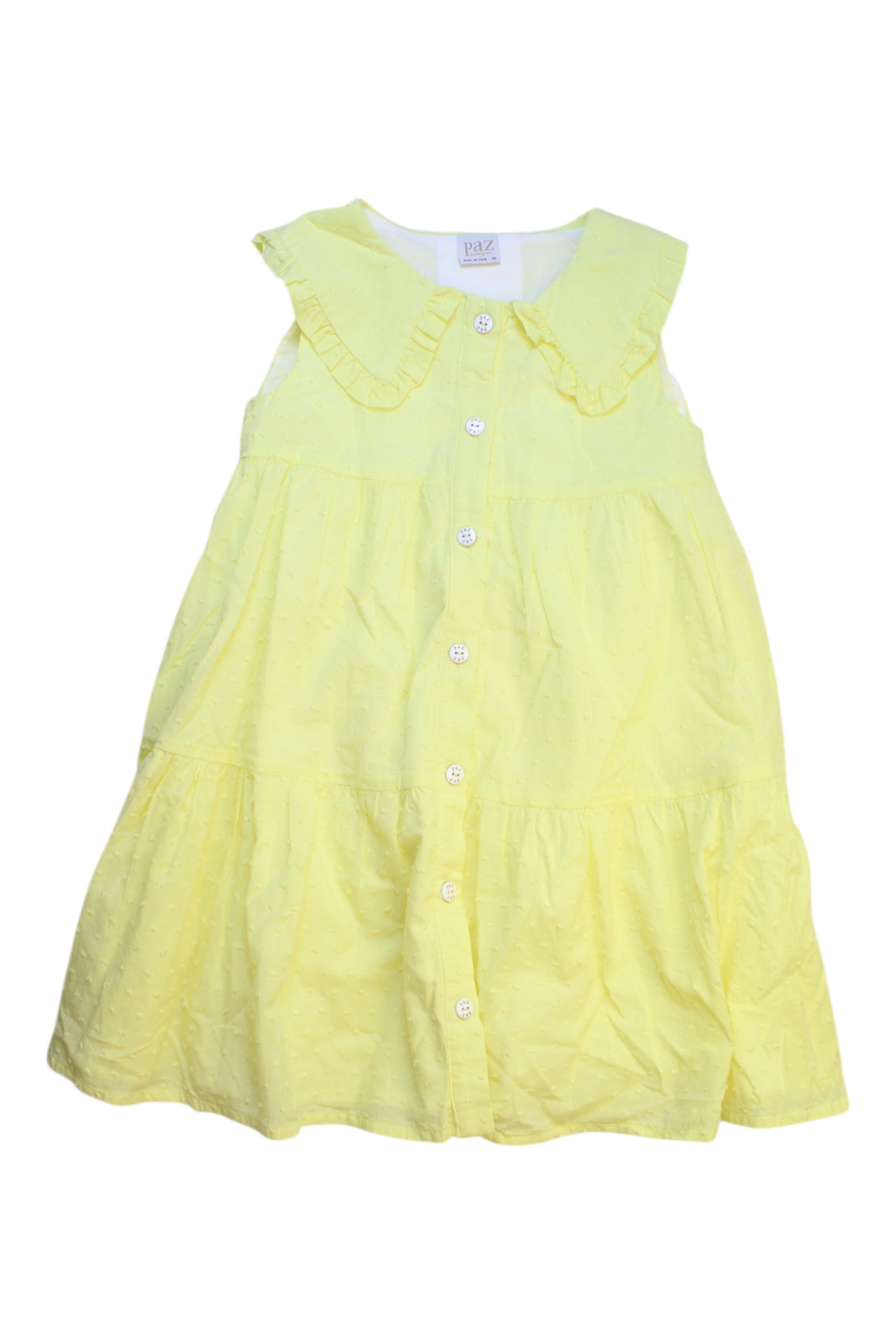 Paz Rodriguez Sleeveless Button-Front Dress 8Y、mySite、g9winljtr