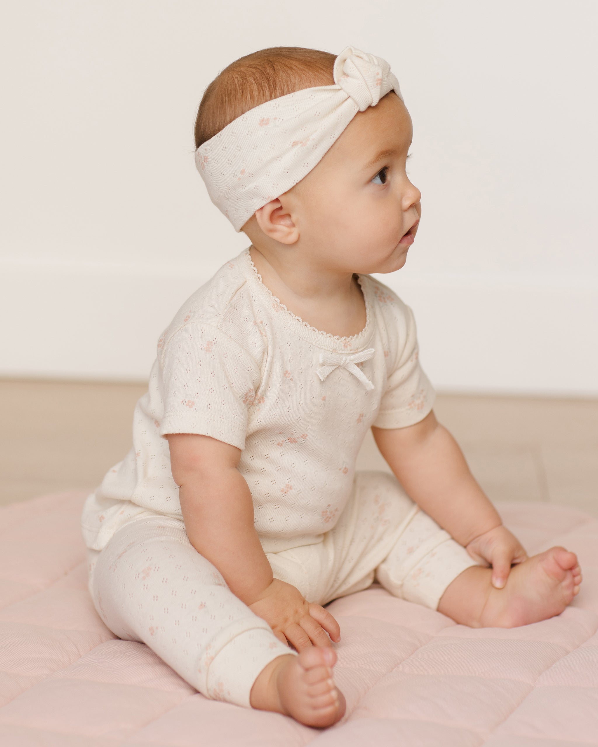  Pointelle Knotted Headband || Pink Ditsy、mySite、layawaytickets