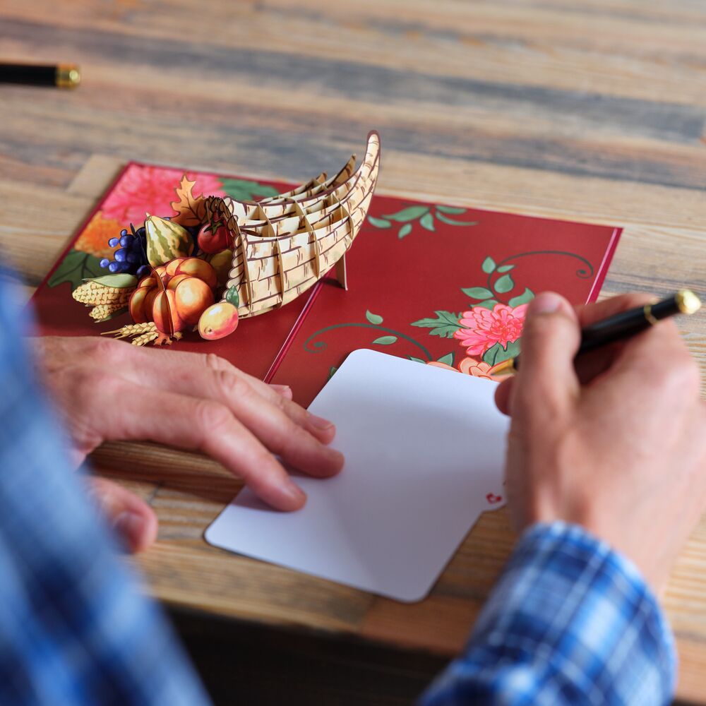 Thanksgiving Cornucopia Pop-Up Card、mySite、solidvoid