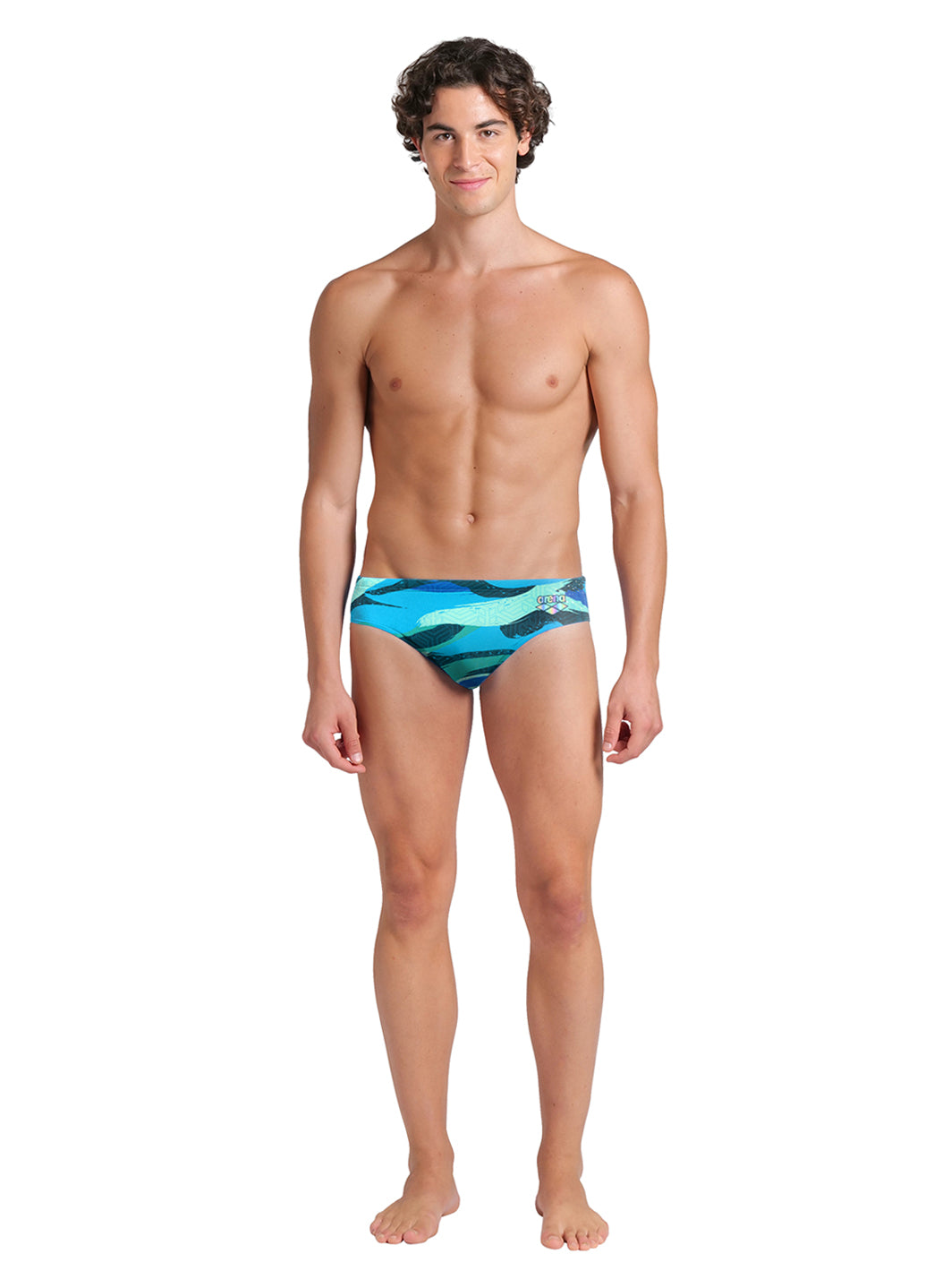 Arena Men's Green Water Brief Swimsuit、mySite、noshort