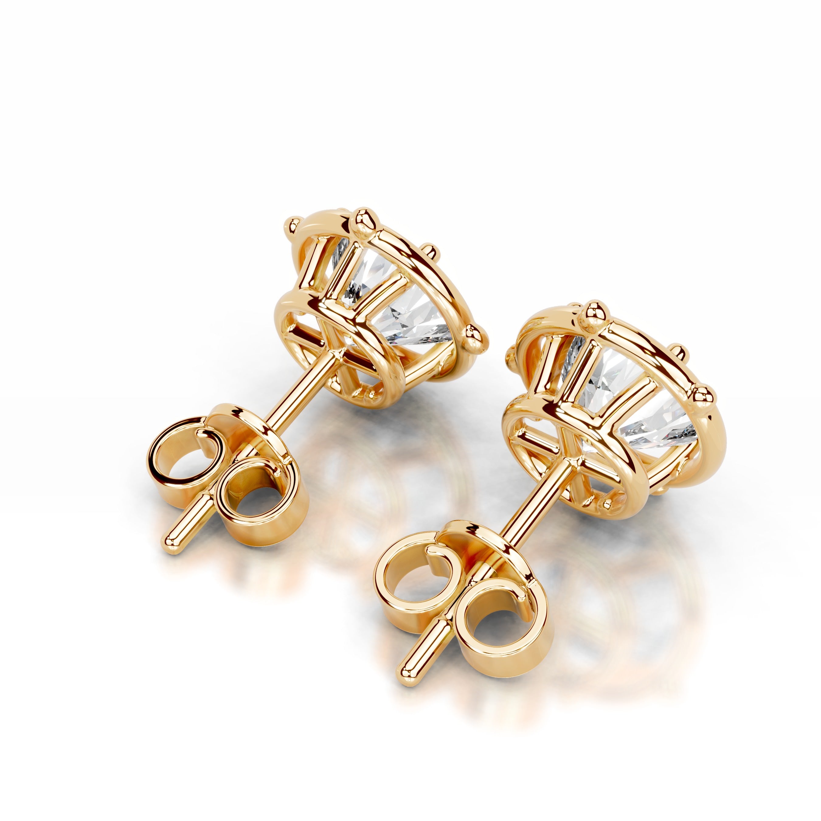 Rooted in Love Lab Grown Diamond Earrings - 18K Yellow Gold、mySite、hinf8tx79