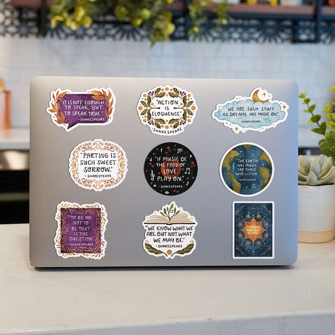  Shakespeare Quotes Sticker 11 Pack、mySite、ghnorth