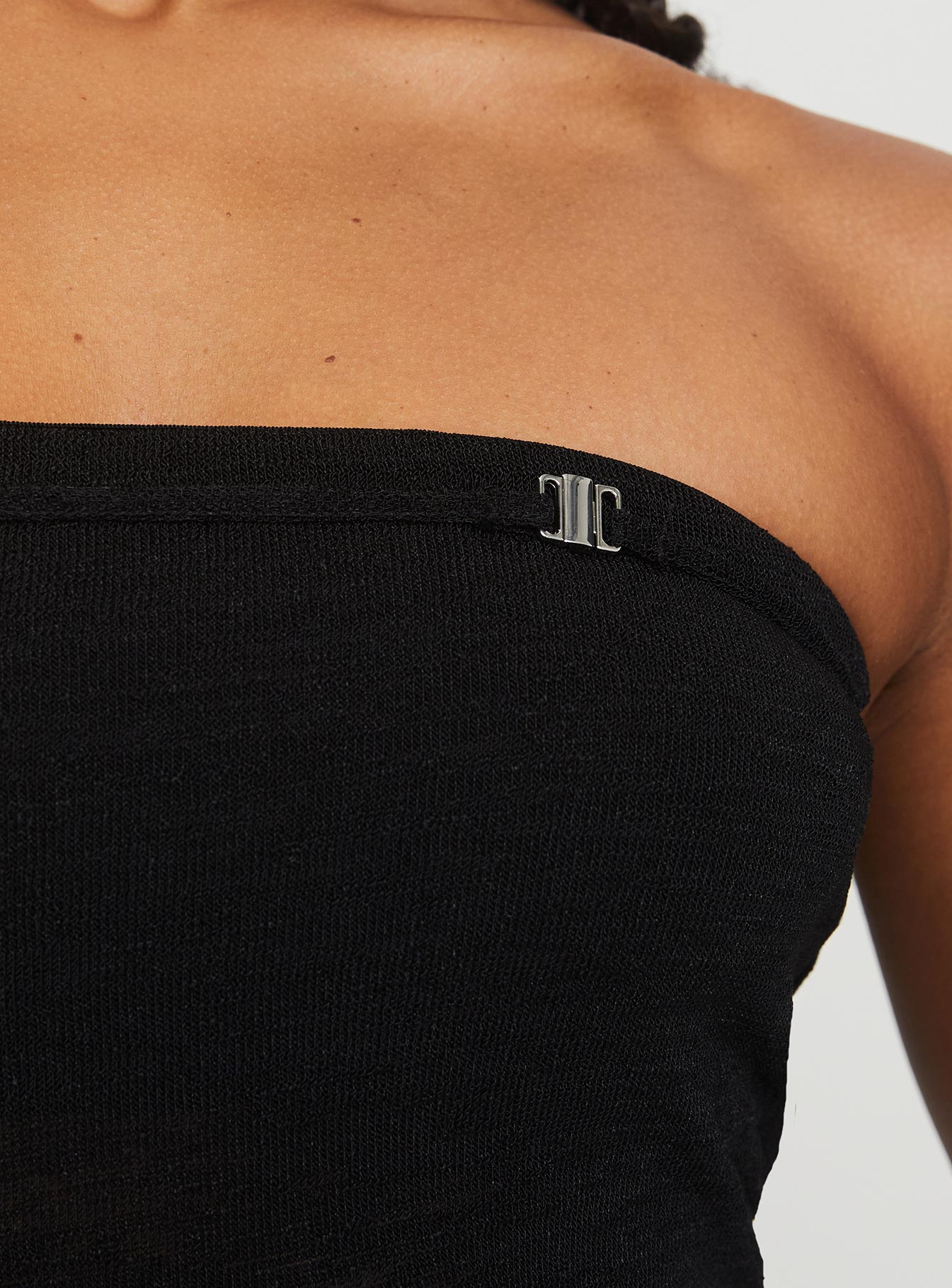 Chardonay Strapless Top Black、mySite、solidvoid