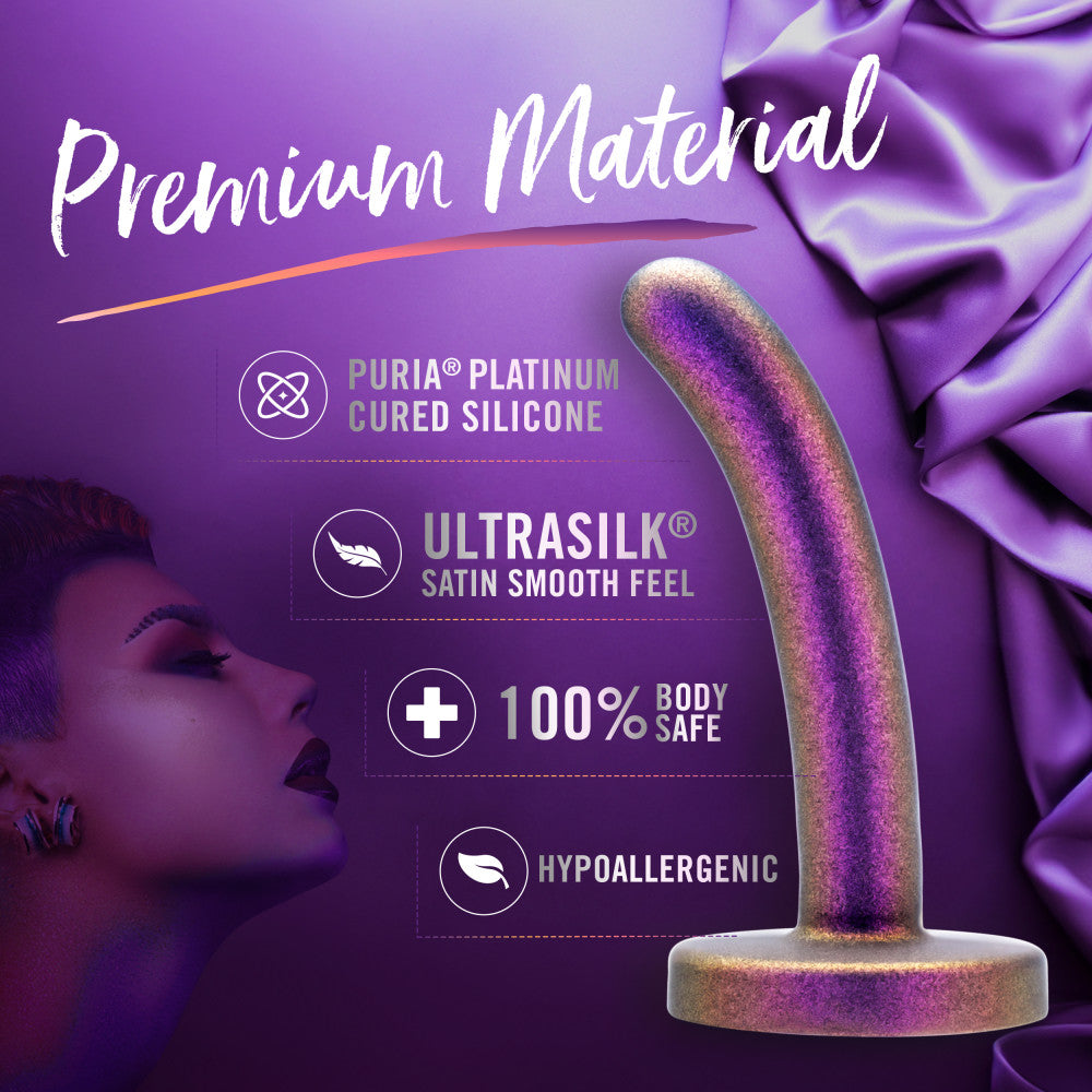 Temptasia By Blush®| Surrender 4.75 Inch Beginner Pegging Dildo - Harness & Strap On Compatible - Power Purple、mySite、bottomscart