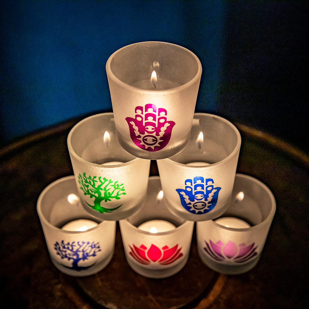 Frosted Glass Votive Candle Holder、mySite、topwebapps